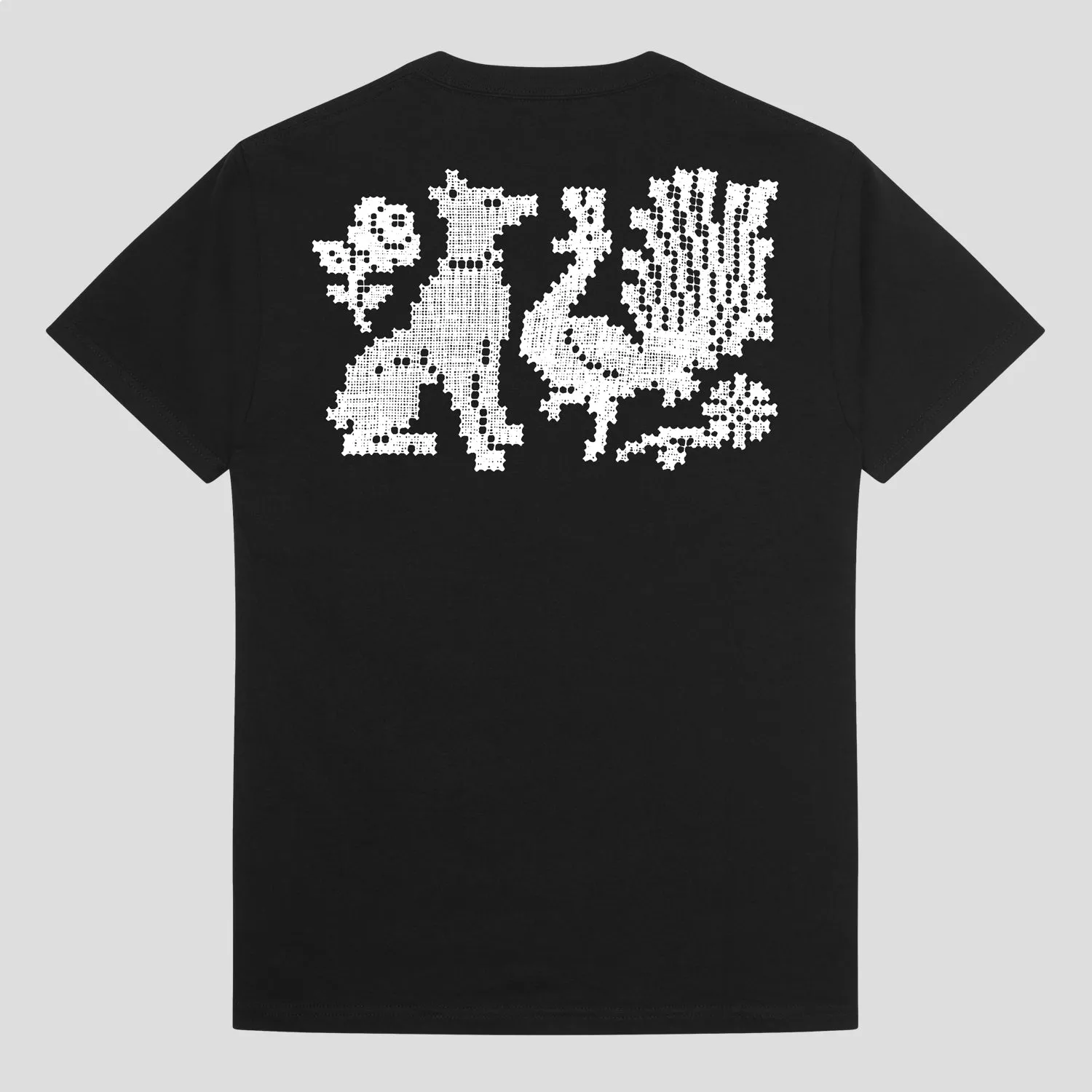 Pass~Port Needlework Tee - Black Everyday Comfort Style Slim Fit Wear