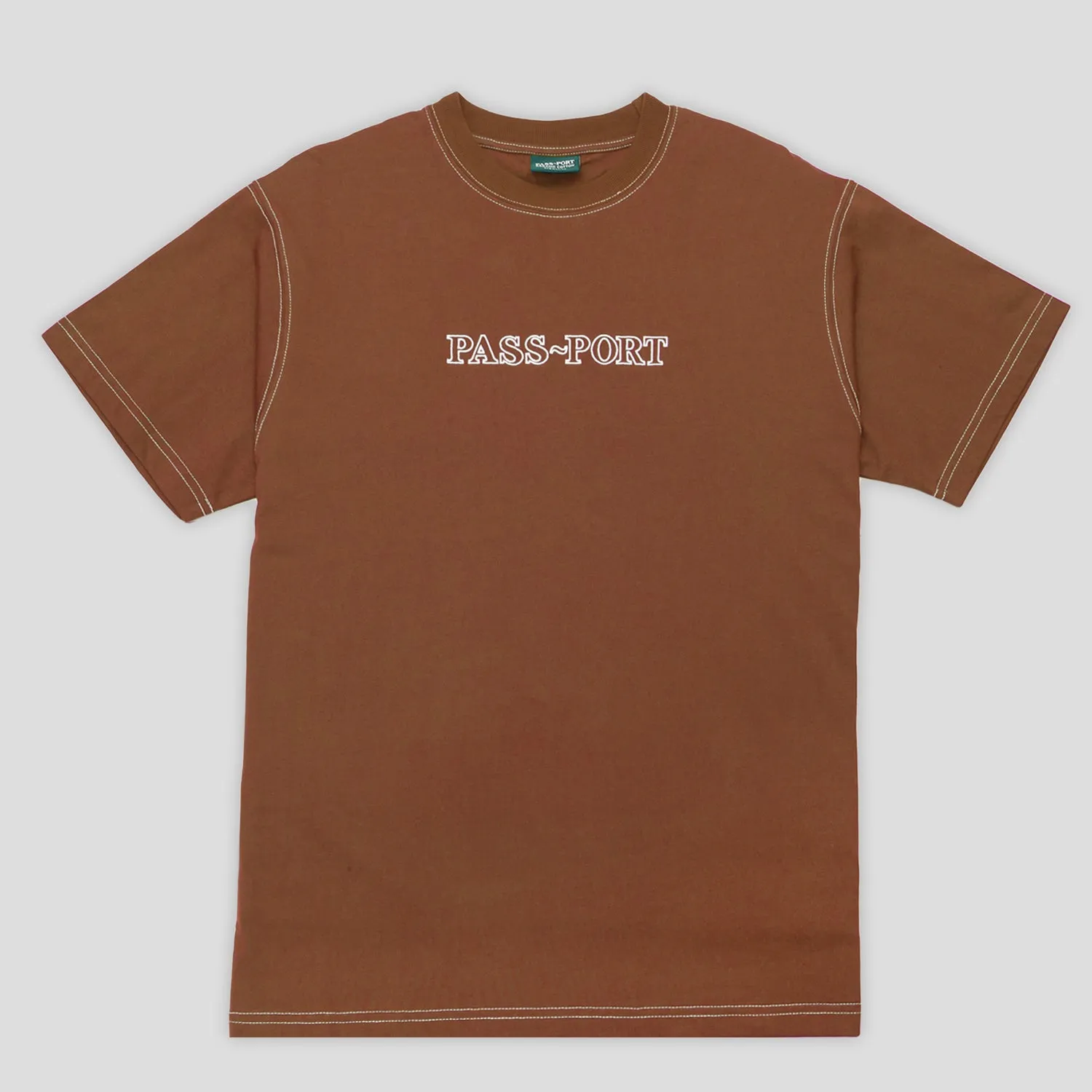Pass~Port Official Organic Cotton Tee - Deep Rust All-day Comfort