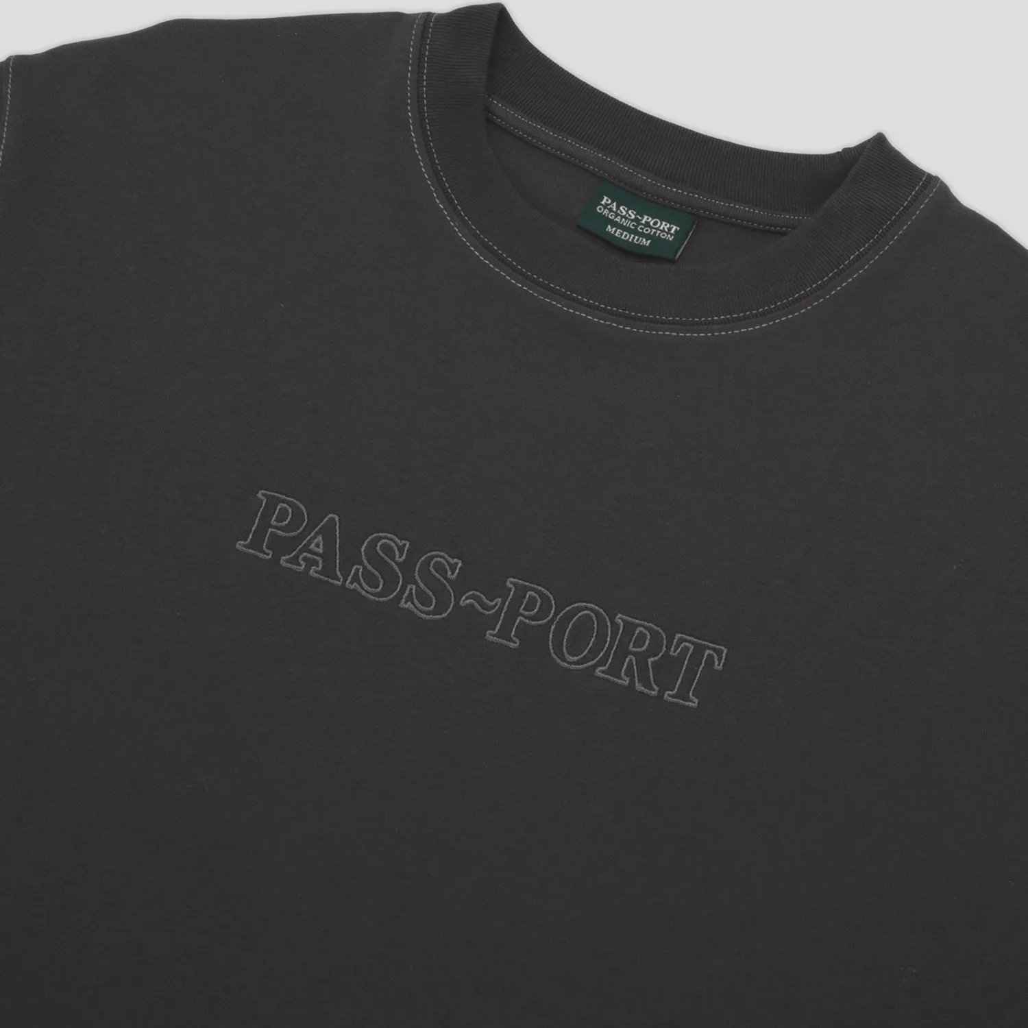 Pass~Port Official Organic Cotton Tee - Vintage Black homecoming