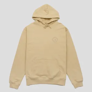 product lanyard visibility Modern Bold Pass~Port Organic Embroidery Hoodie - Sand