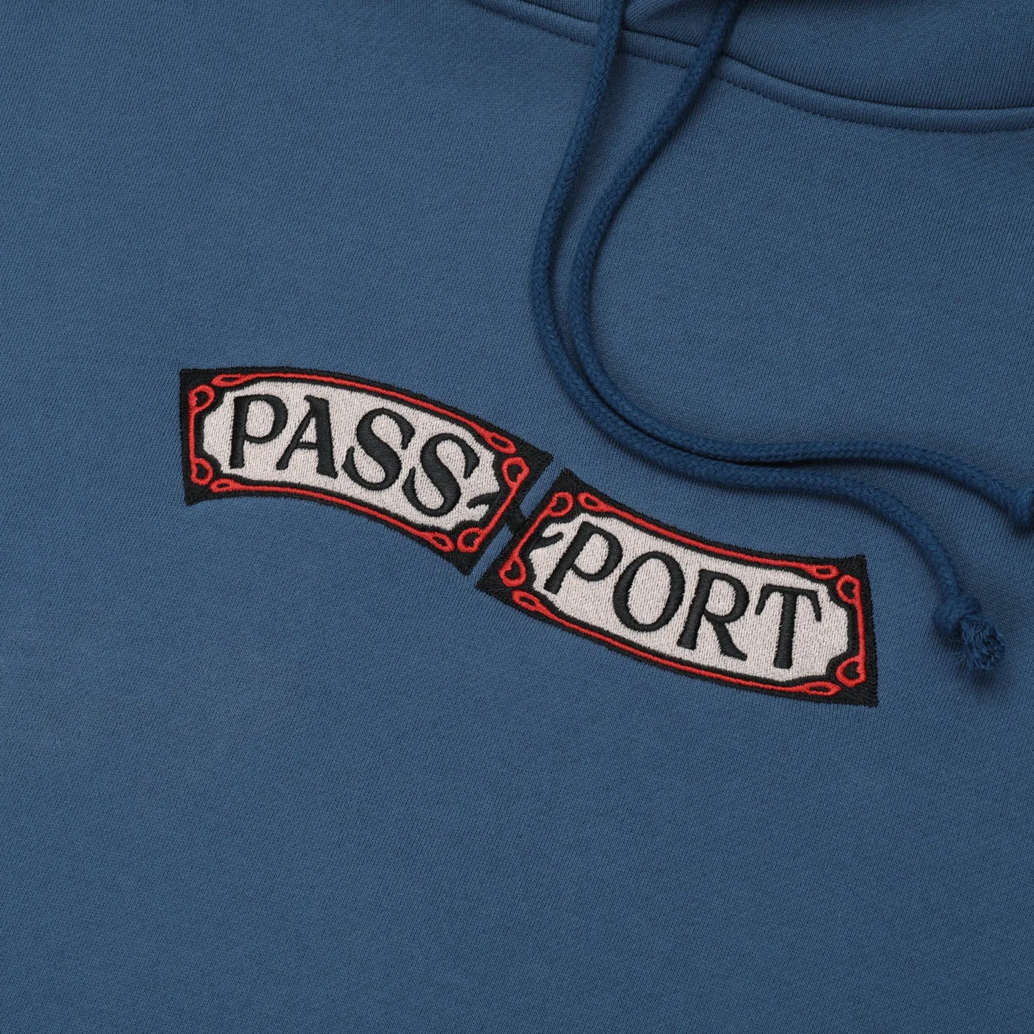 Pass~Port Red Flag Hoodie - Harbour Blue Layer Relaxed