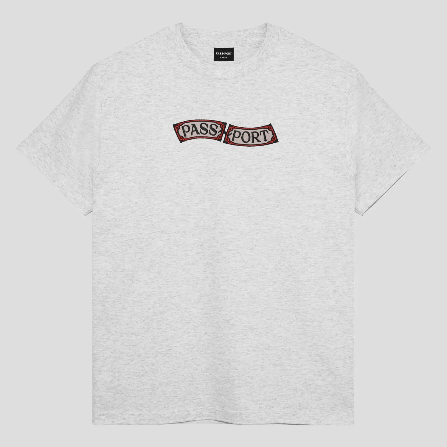 Pass~Port Red Flag Tee - Ash Everyday Fashion Look