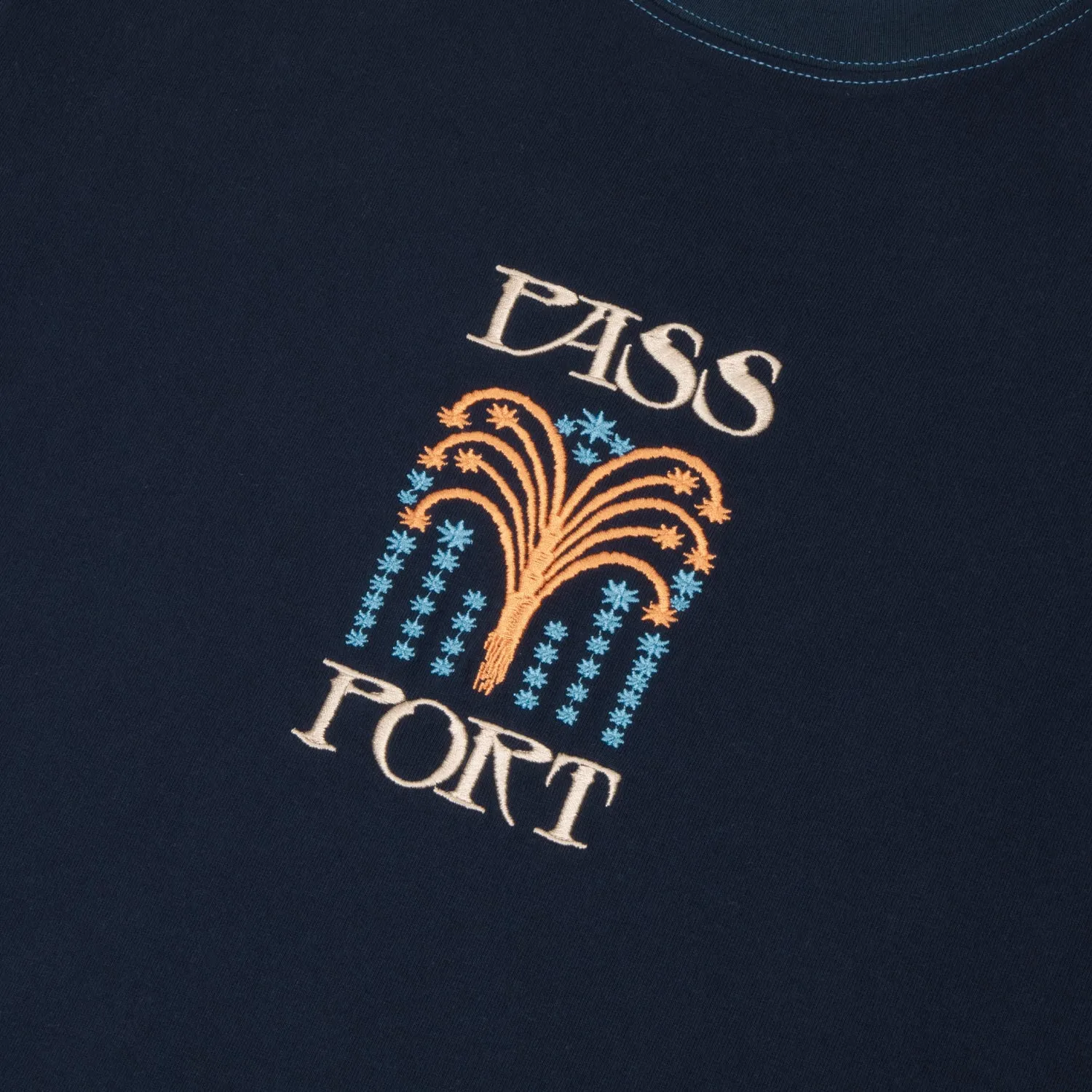 Stylish and Fun Pass~Port Roman Candle Tee - Navy