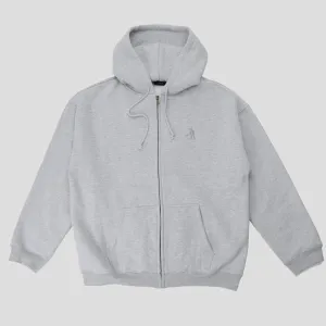 Pass~Port Solid Workers Zip Hood - Ash Casual Jacket