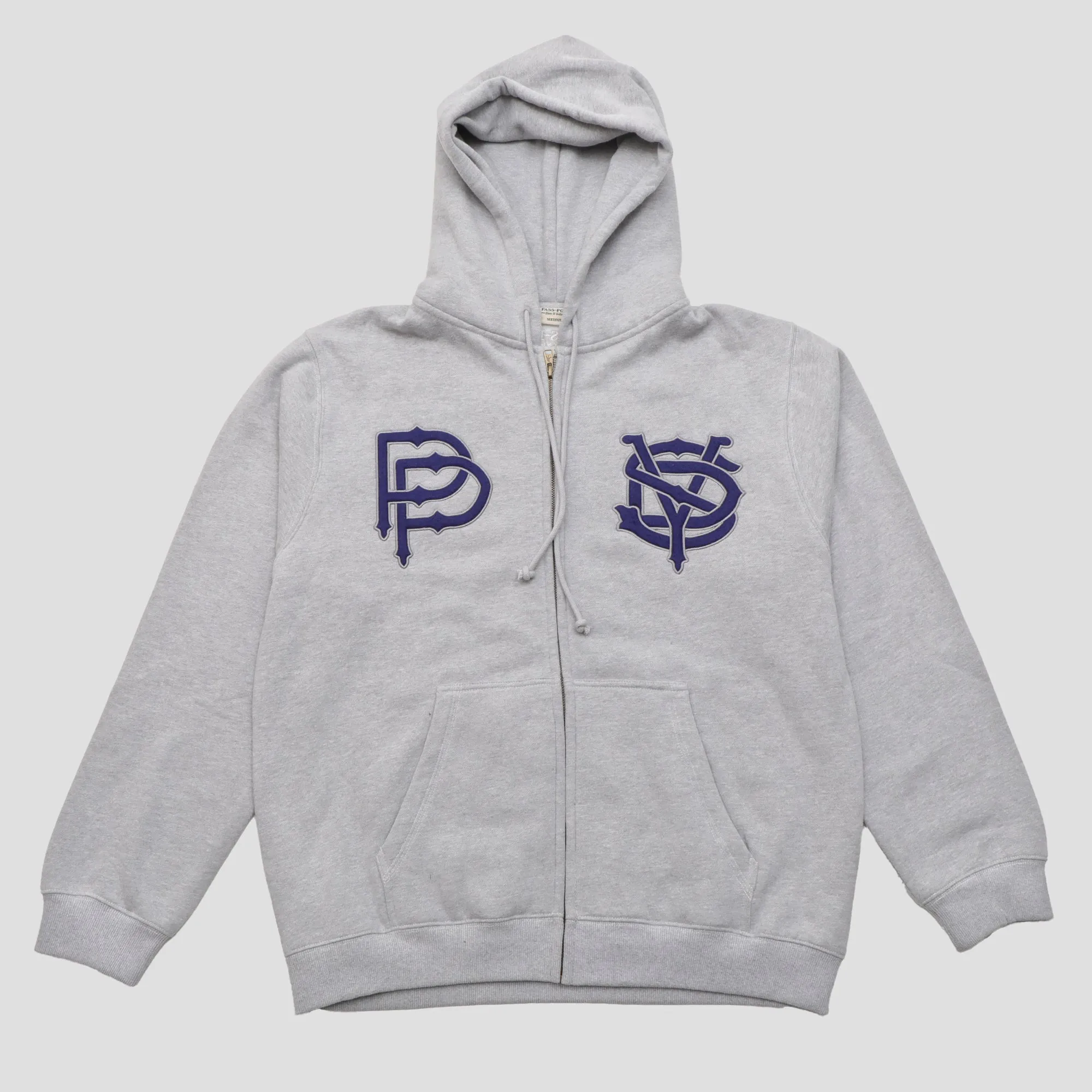 Travel Must Pass~Port Store & Gallery Exclusive Syd Logo Zip Hood - Ash