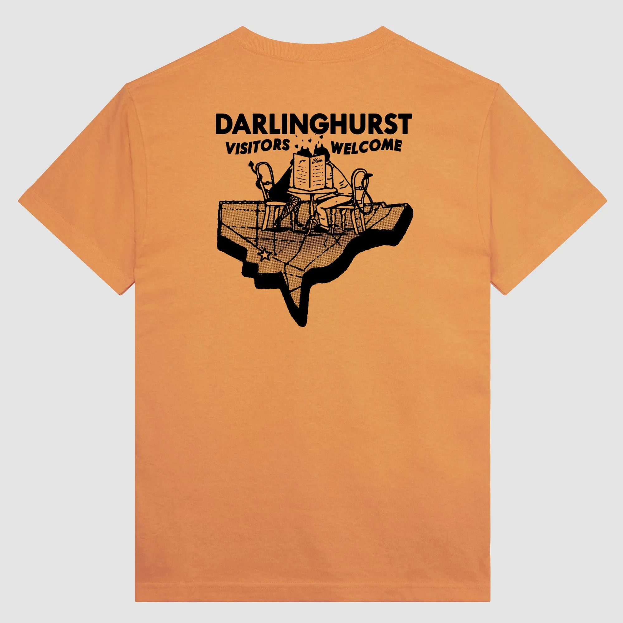 Pass~Port Store & Gallery Exclusive Welcome To Darlo Tee - Golden Brown Comfort Waist