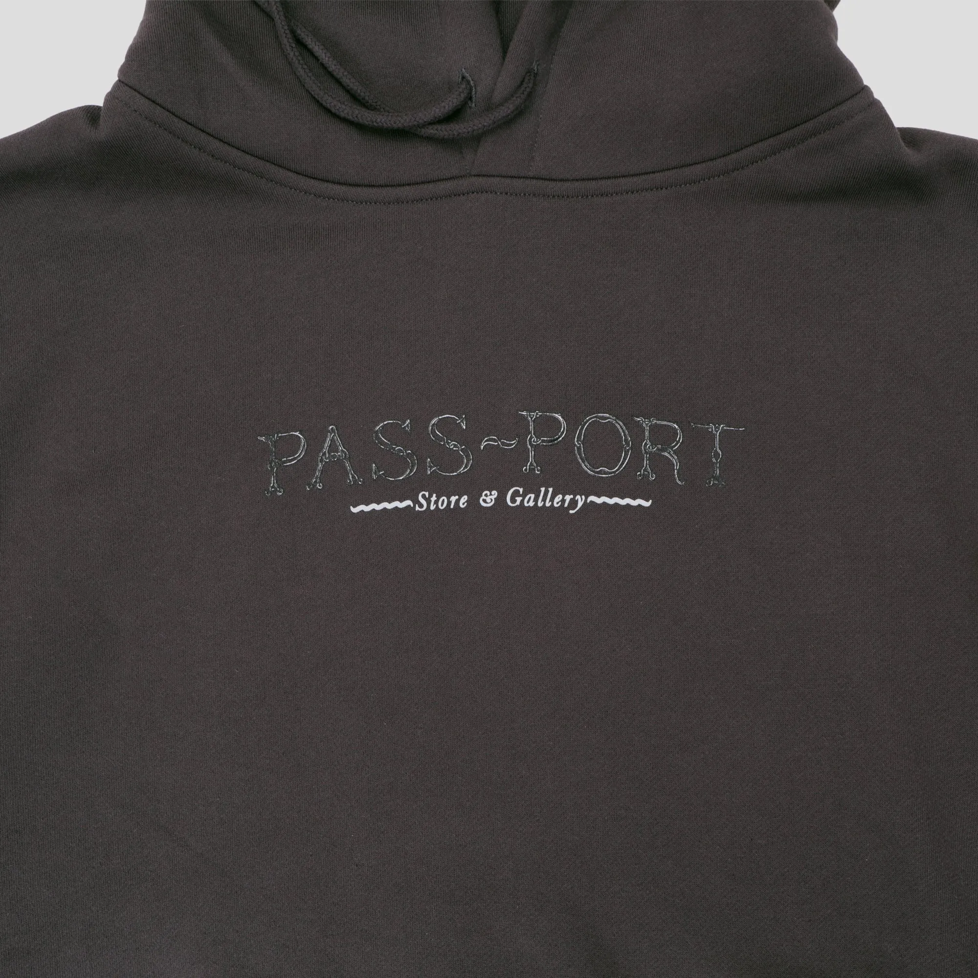 product loop stability Pass~Port Store & Gallery Exclusive Wired Logo Hood - Tar