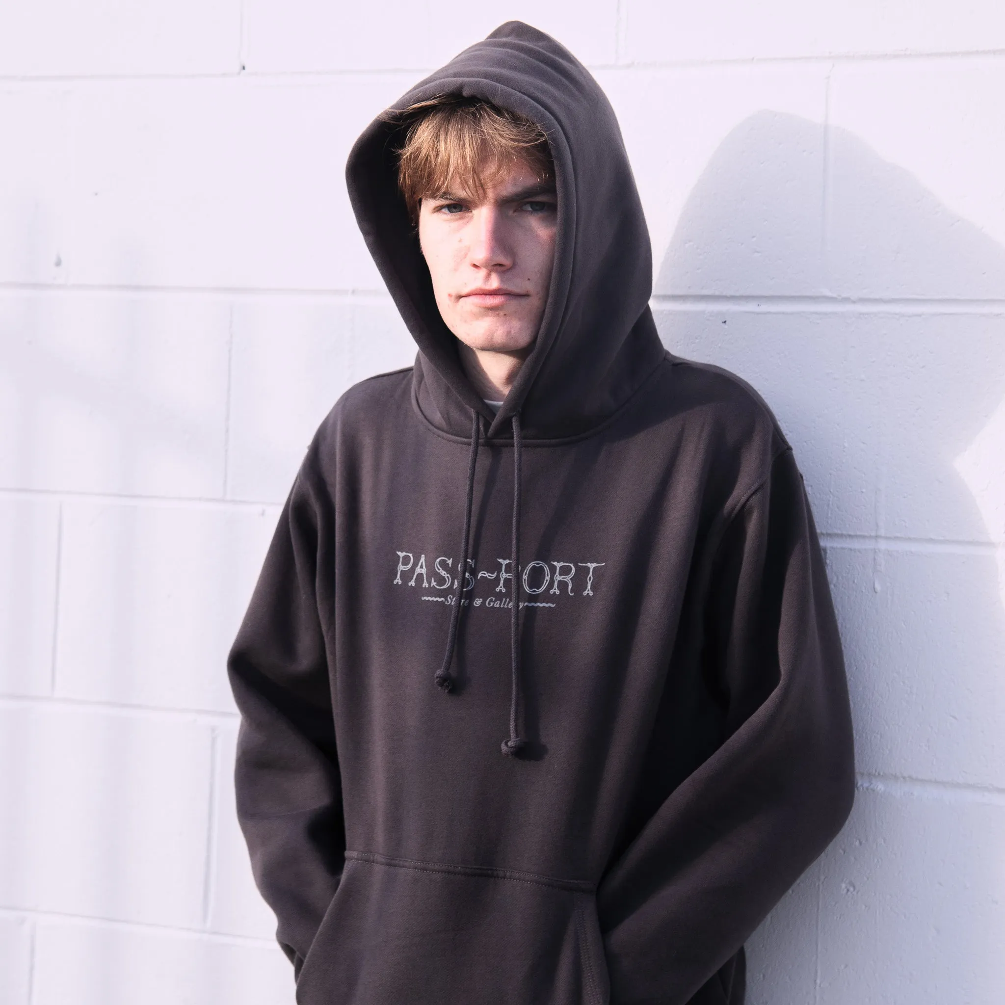 Pass~Port Store & Gallery Exclusive Wired Logo Hood - Tar shiny accents Eco Friendly