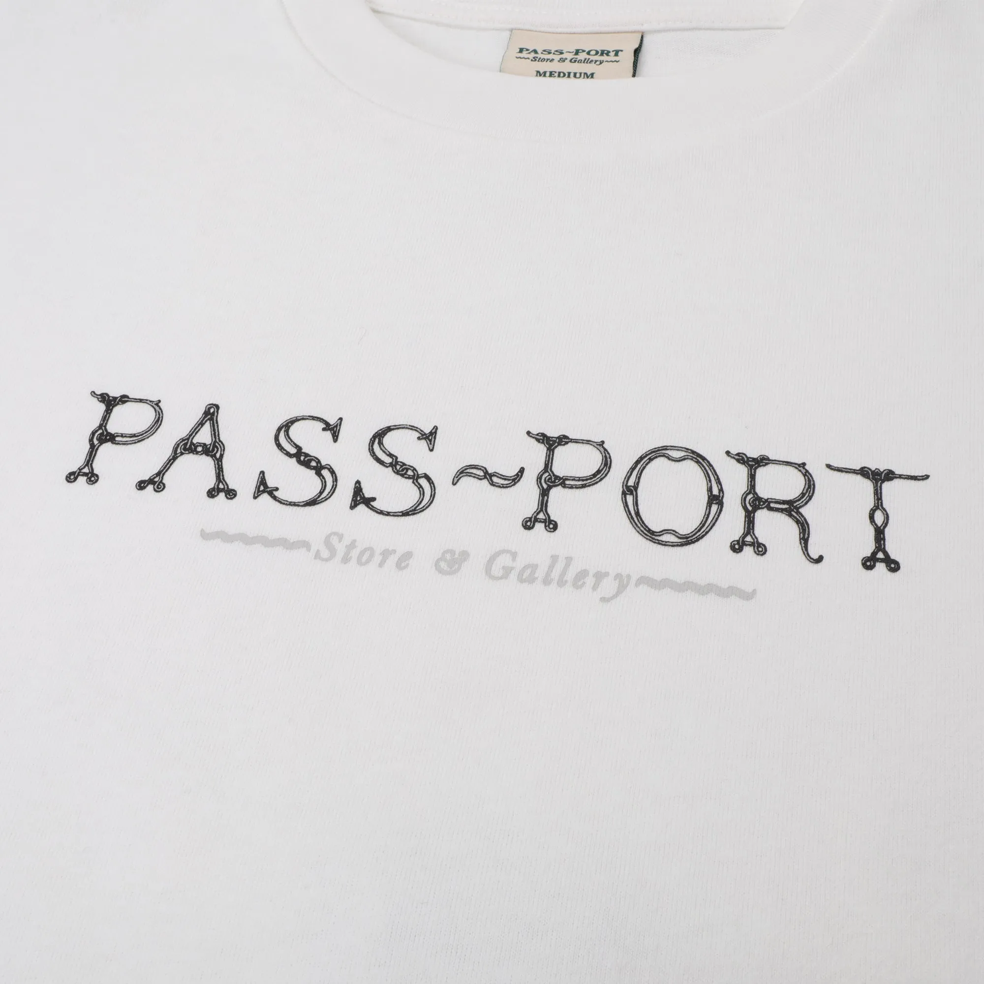 Chic and Soft Pass~Port Store & Gallery Exclusive Wired Logo Tee - White