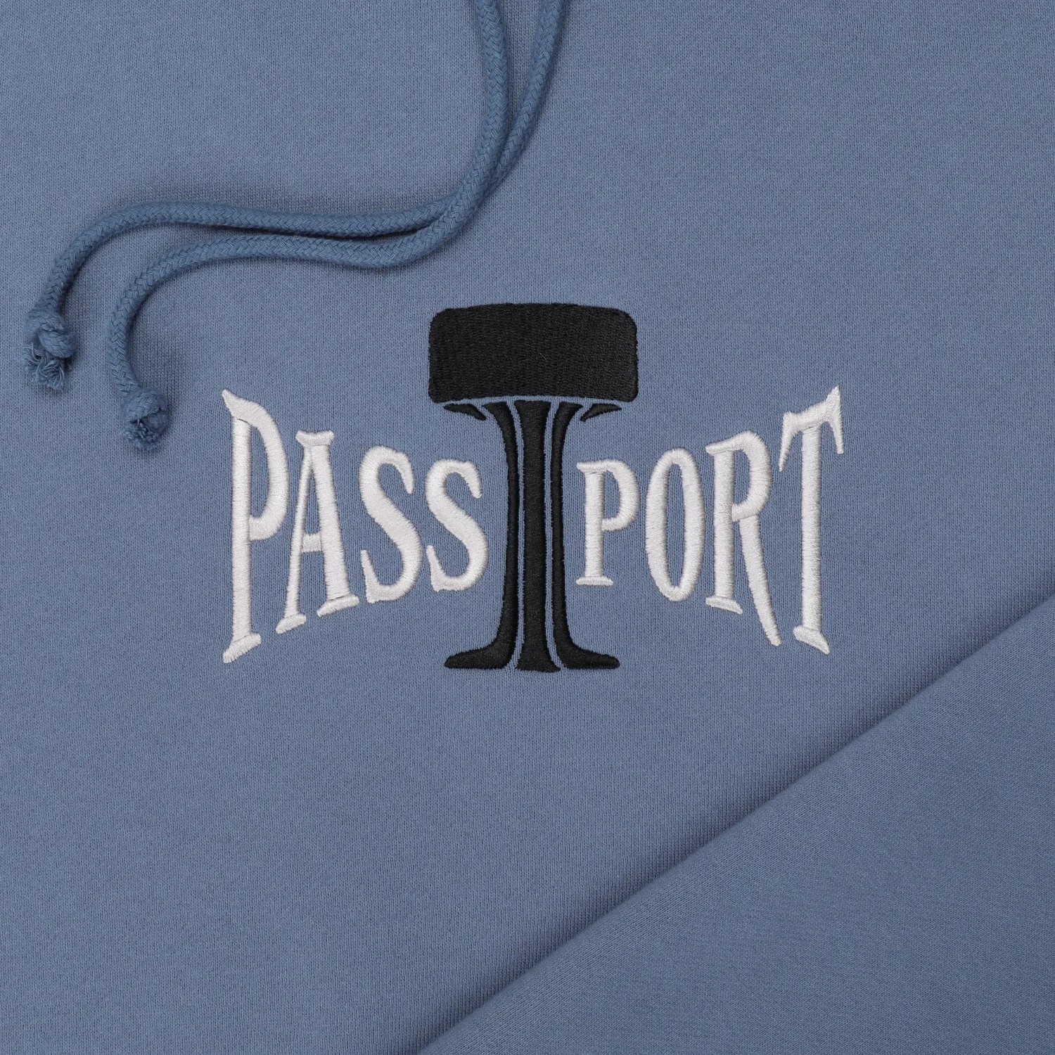 Pass~Port Towers of Water Hoodie - Washed Out Blue Sporty apparel Light Jacket