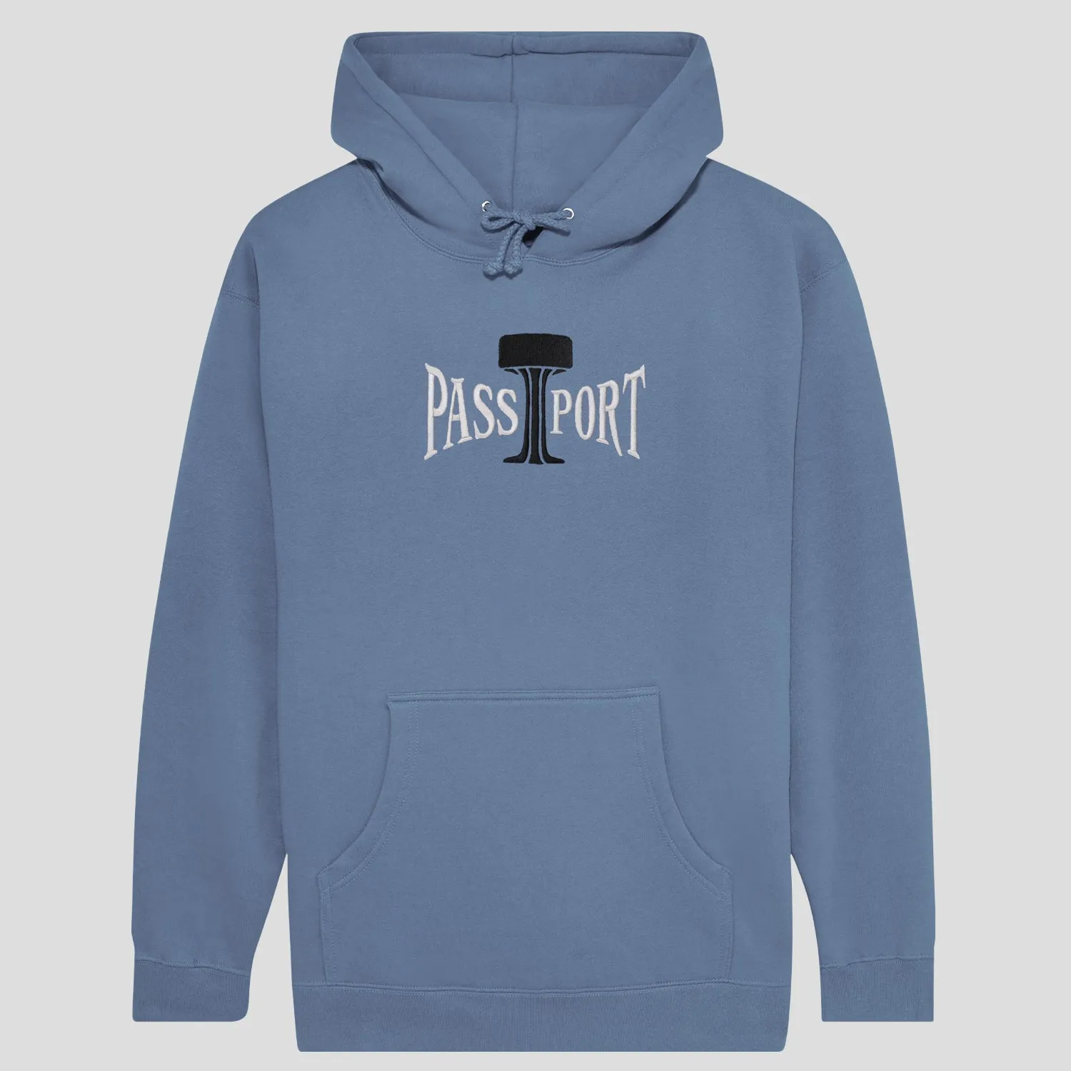 Pass~Port Towers of Water Hoodie - Washed Out Blue Layer Minimal Brand Name