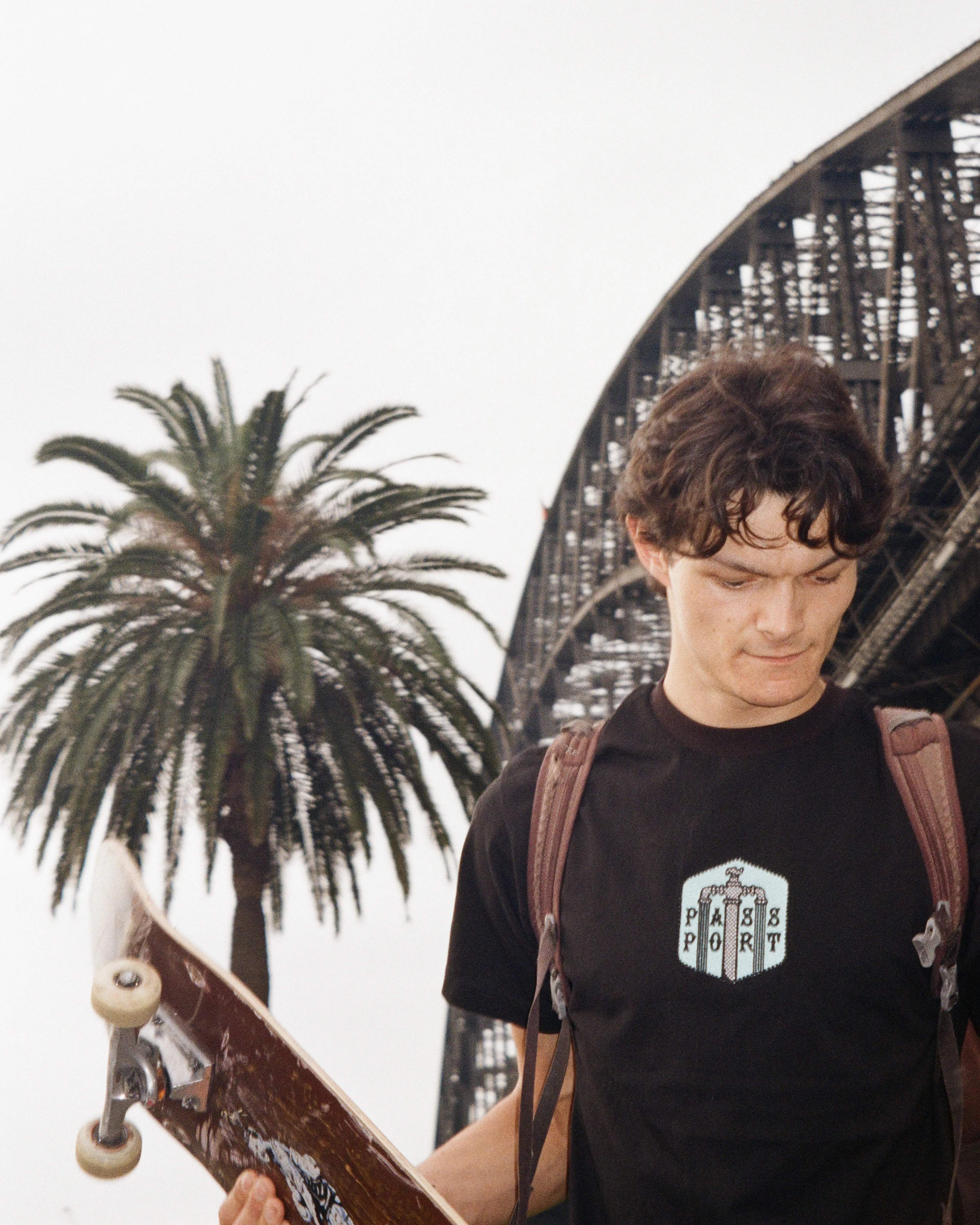 Sleeveless Crew neck classic Pass~Port Water Supply Tee - Black