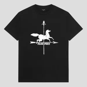 Bohemian style Pass~Port Weathervane Tee - Black