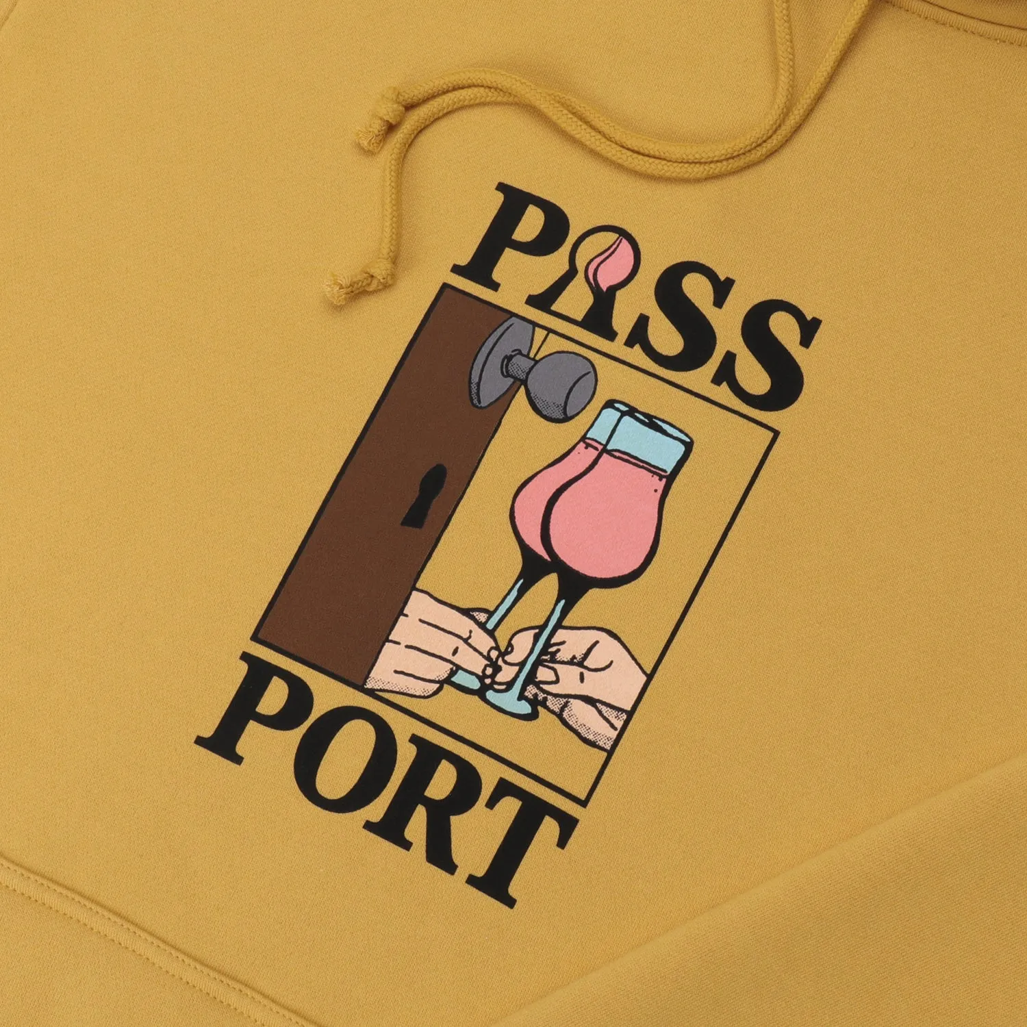 Flexible suitable for gifts Pass~Port What U Think U Saw Hoodie - Mustard