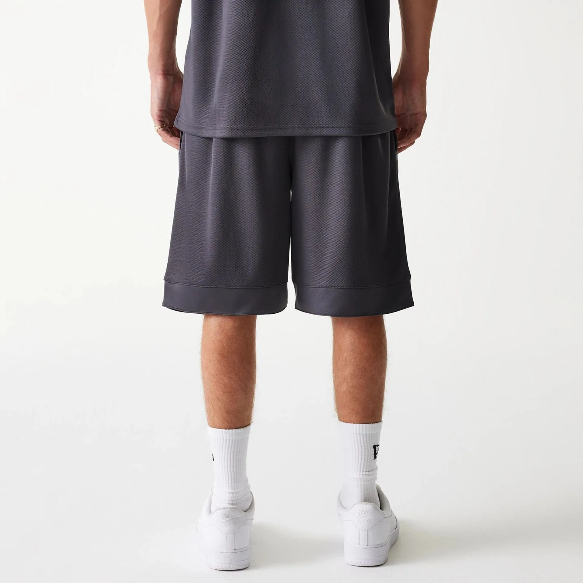 mix and match Workout Gear Chicago Bulls NBA Tonal Dark Grey Mesh Shorts