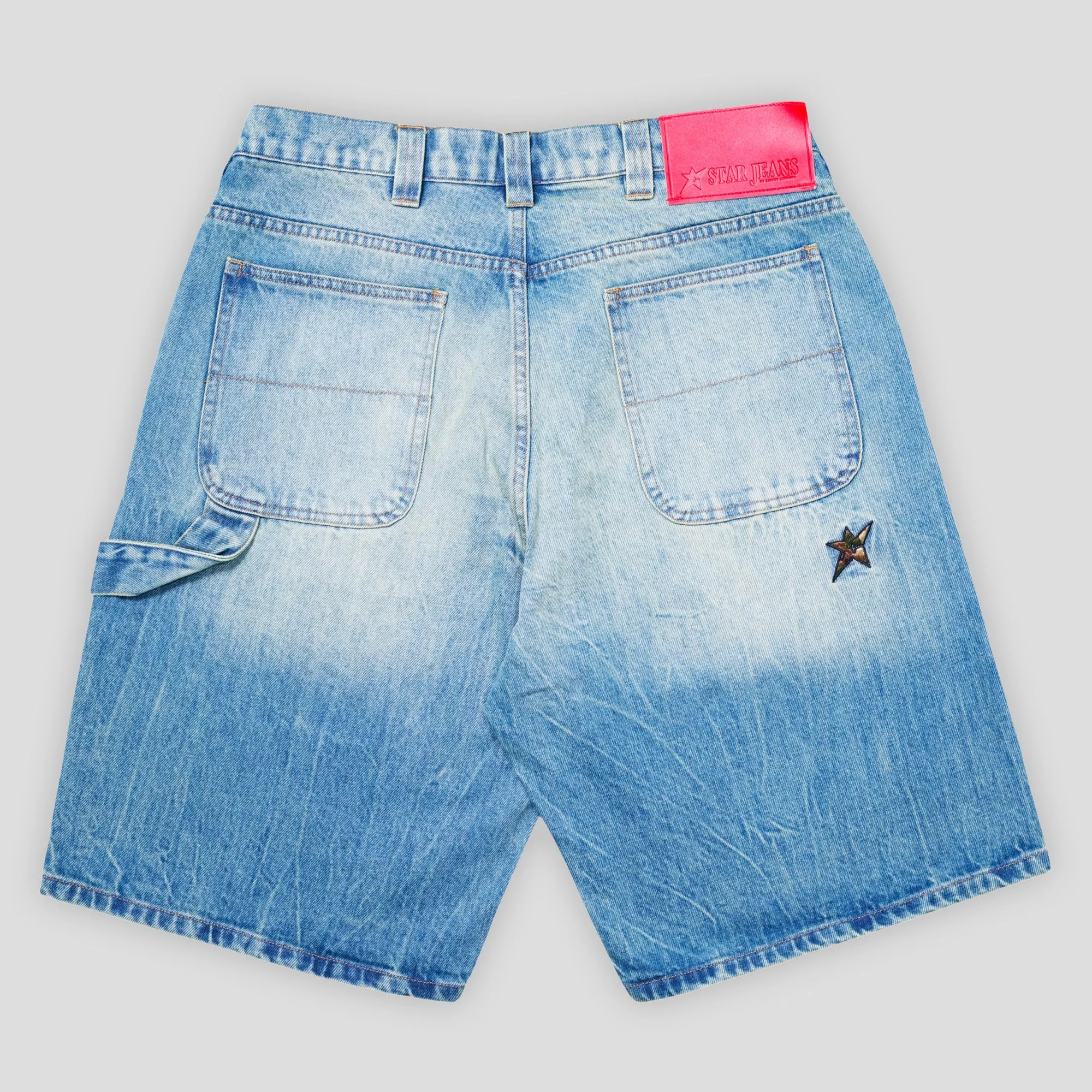 Carpet Company Faded Denim Shorts - Faded Denim Smart Casual Relax Mode
