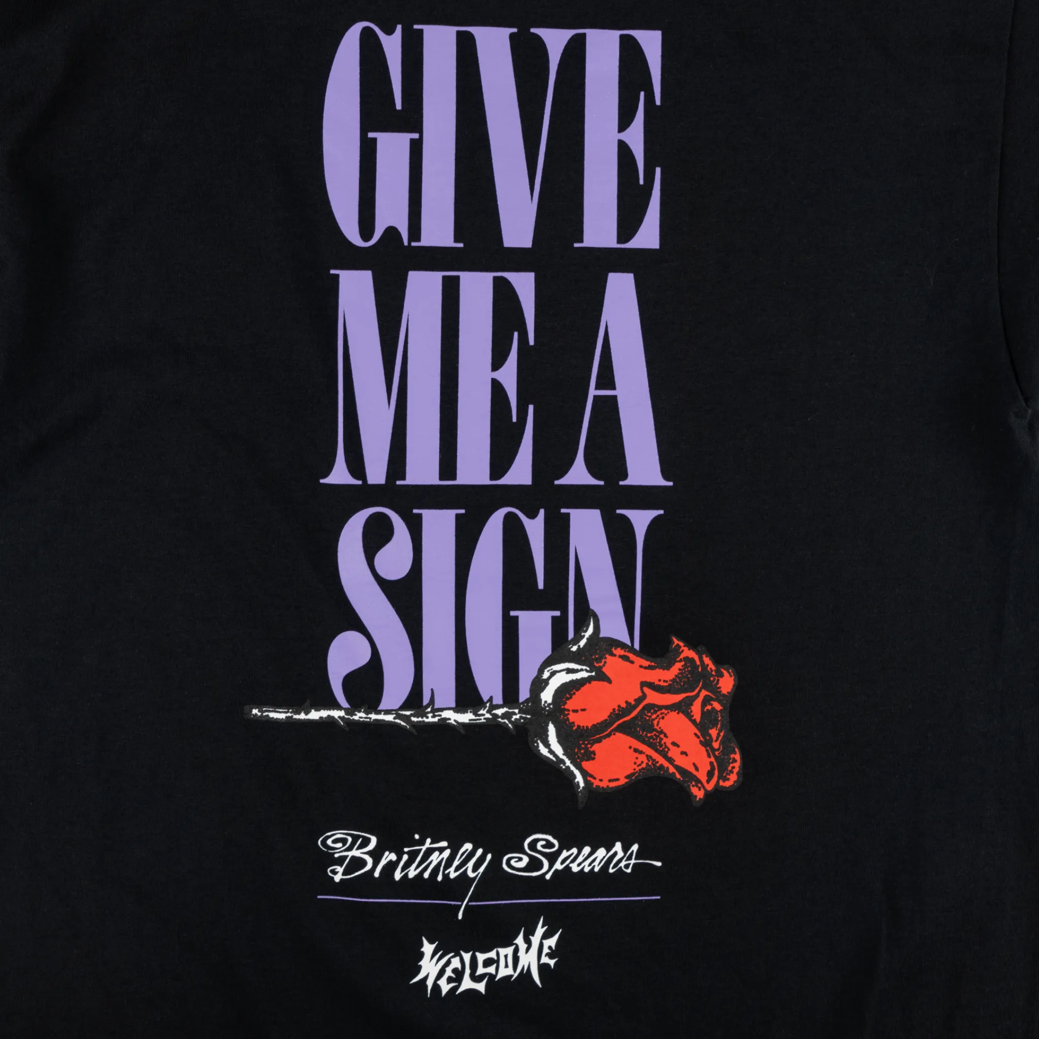 Britney Spears X Welcome - Angel Tee- Black Affordable Fashion Comfort Wearable