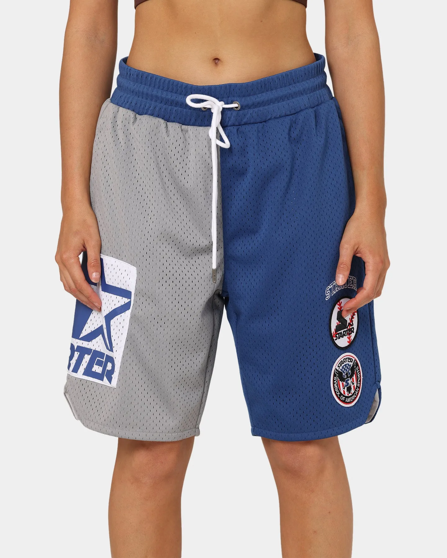 Starter Slider Mesh Shorts Blue/Grey Casual Layers