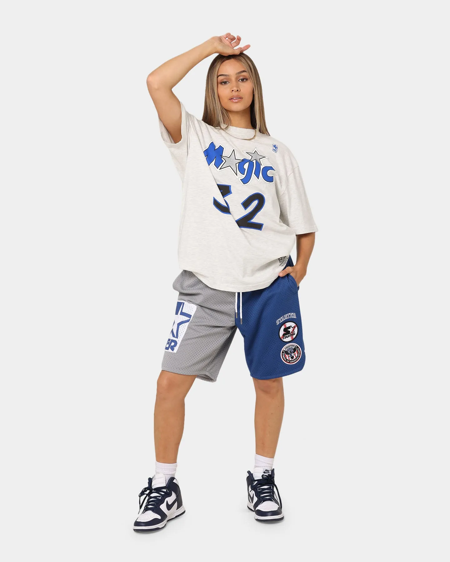 Outdoor Activity Cozy Fit Starter Slider Mesh Shorts Blue/Grey