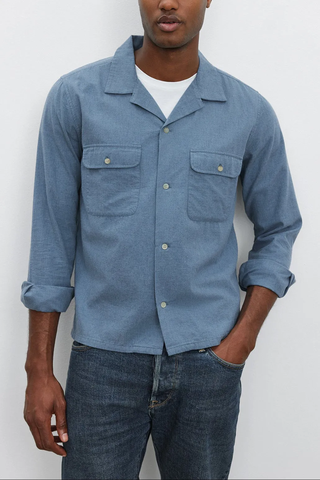 Layering Essential Comfort Fit DONOVAN BUTTON-UP SHIRT