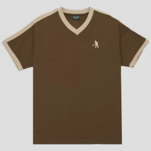 Relaxed Smart Pass~Port Workers Stripe Organic Cotton Jersey - Bark