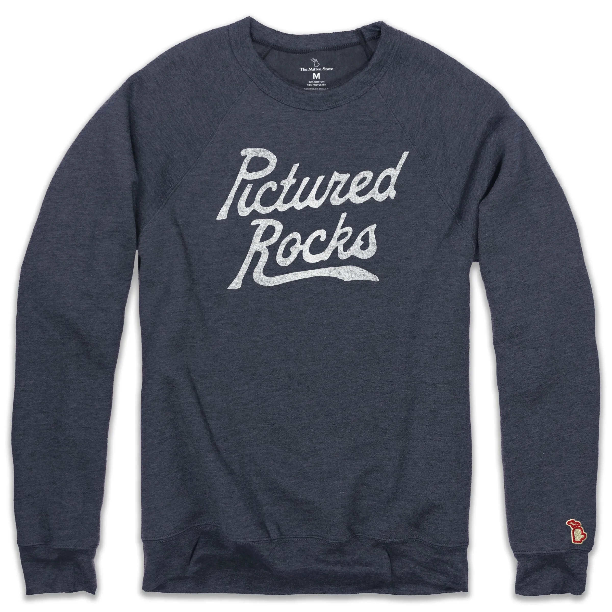Urban Chic PICTURED ROCKS SCRIPT FLEECE SWEATSHIRT (UNISEX)