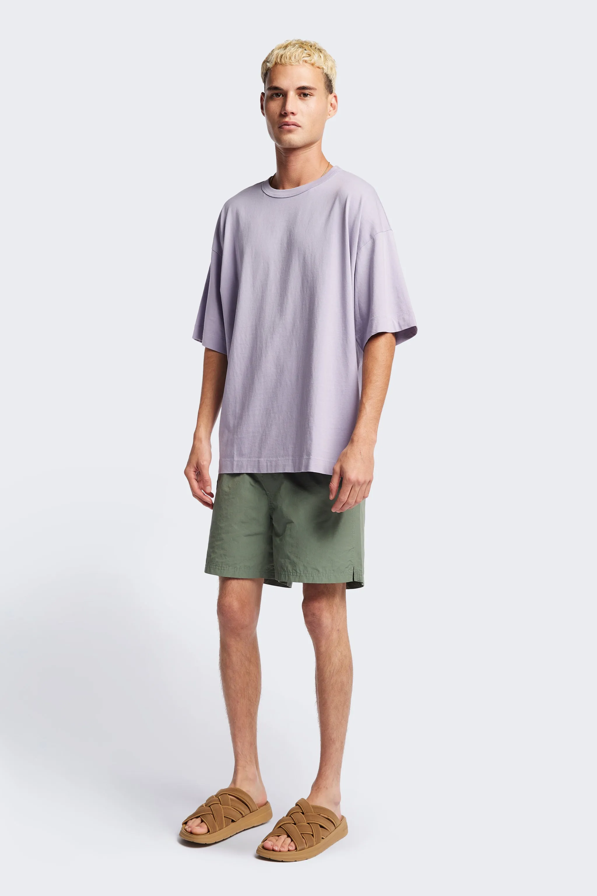 Light Fabric New Wave Swim Short Fatigue Green