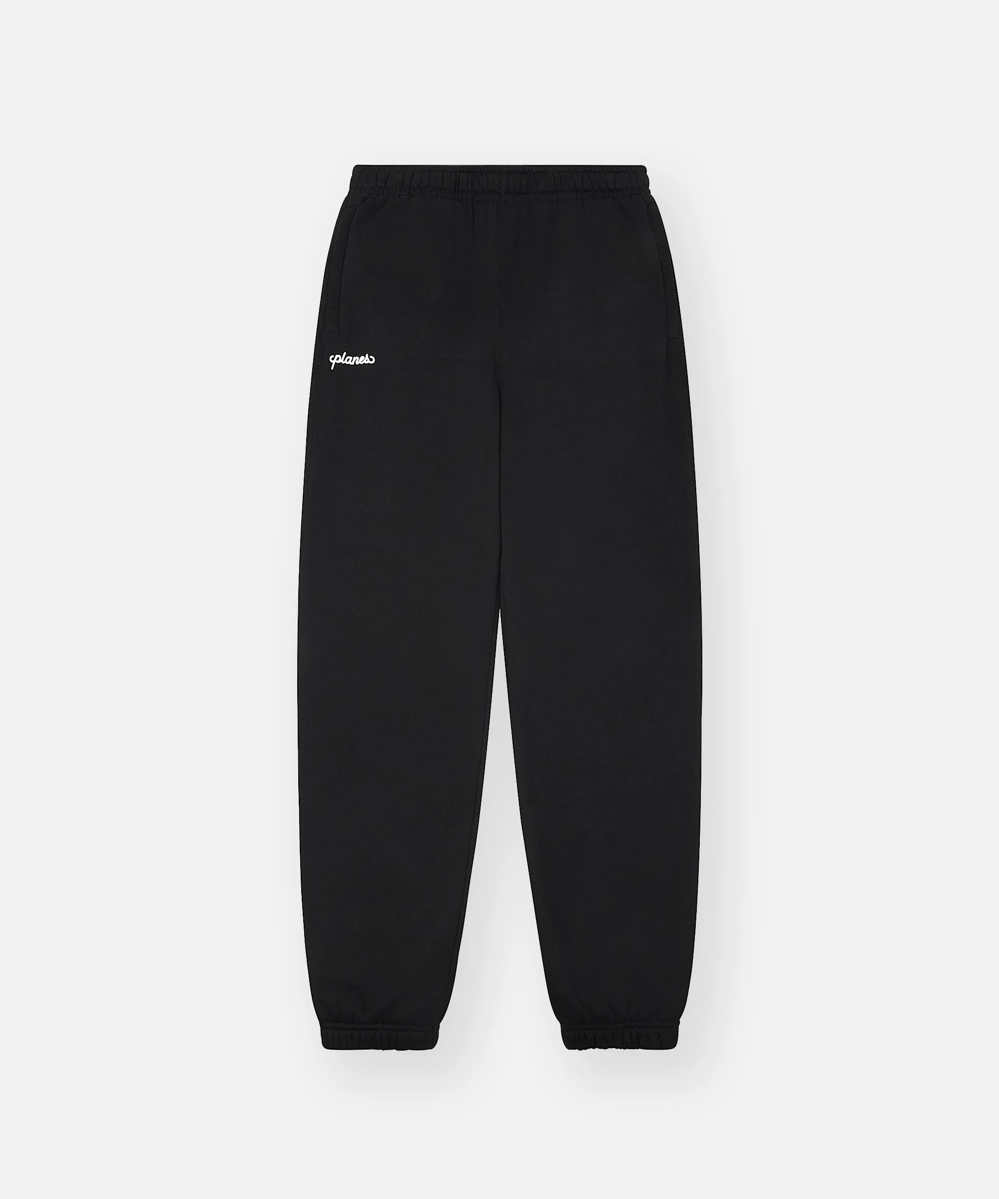 Low Profile Waistband Flared bottom Planes Script Weld Sweatpant