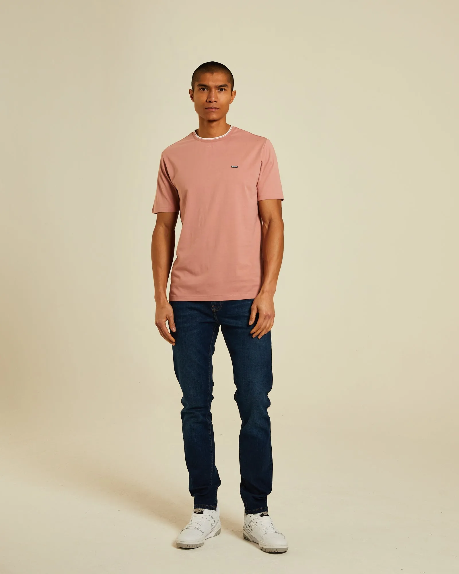 Faisel Tee Plaster Pink RecycledBlend Sporty Flex