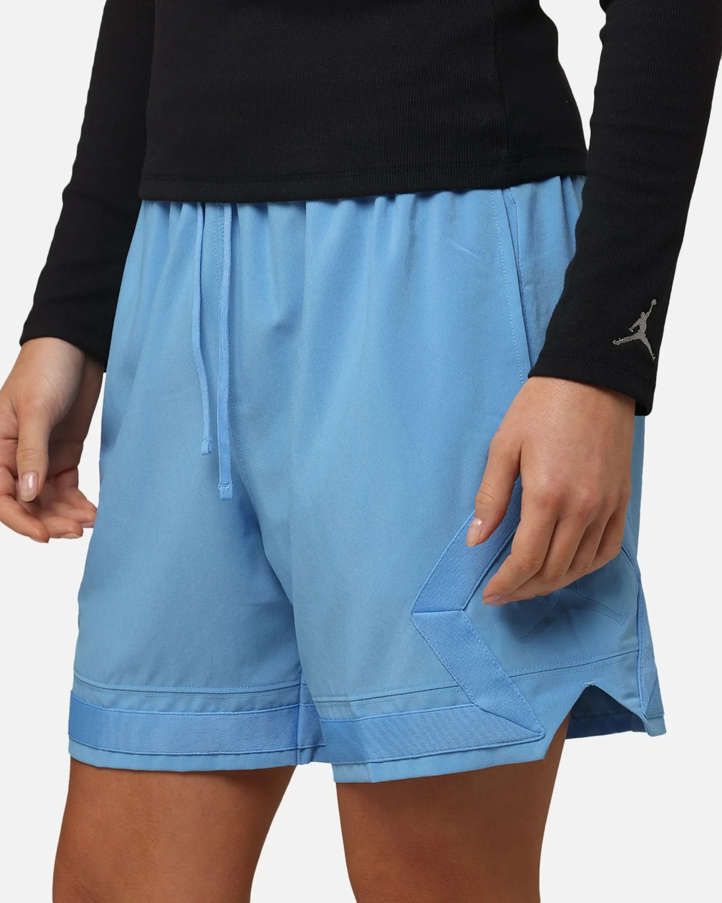 Chill Vibes Fit Gusseted Crotch Jordan Jumpman Dri-Fit Woven Diamond Shorts Legend Blue