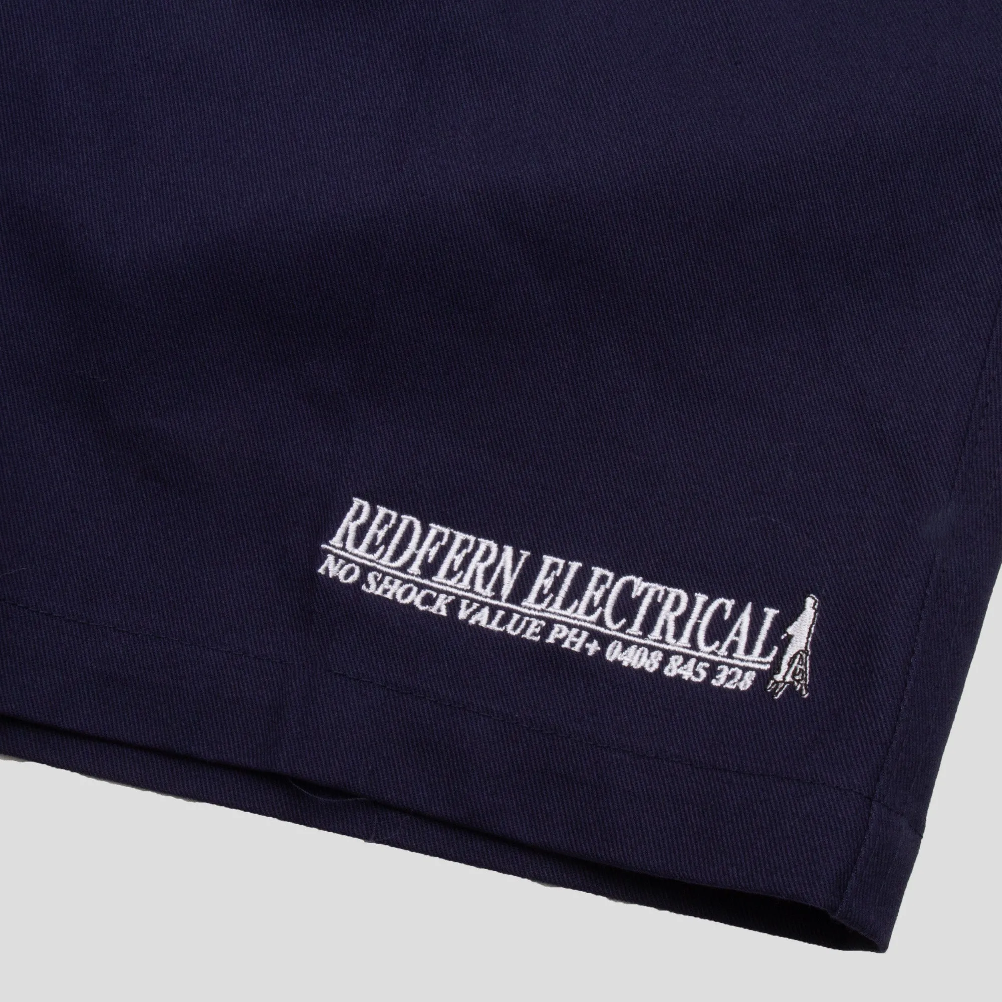 UPF Sun Protection REDFERN ELECTRICAL "LADDER LIFE" SHORT NAVY
