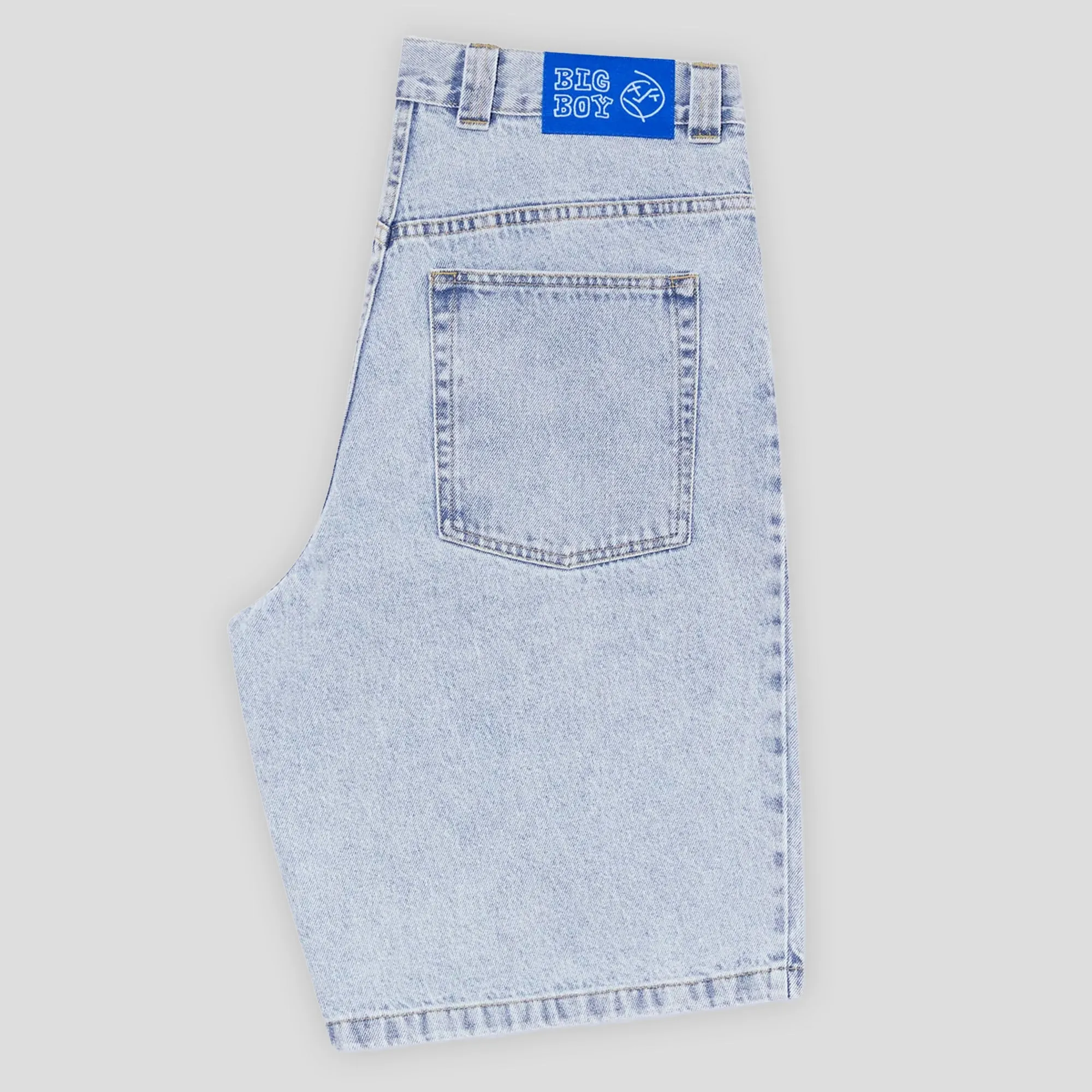 moisture - wicking Low Profile Zipper Polar Skate Co. Big Boy Shorts - Light Blue