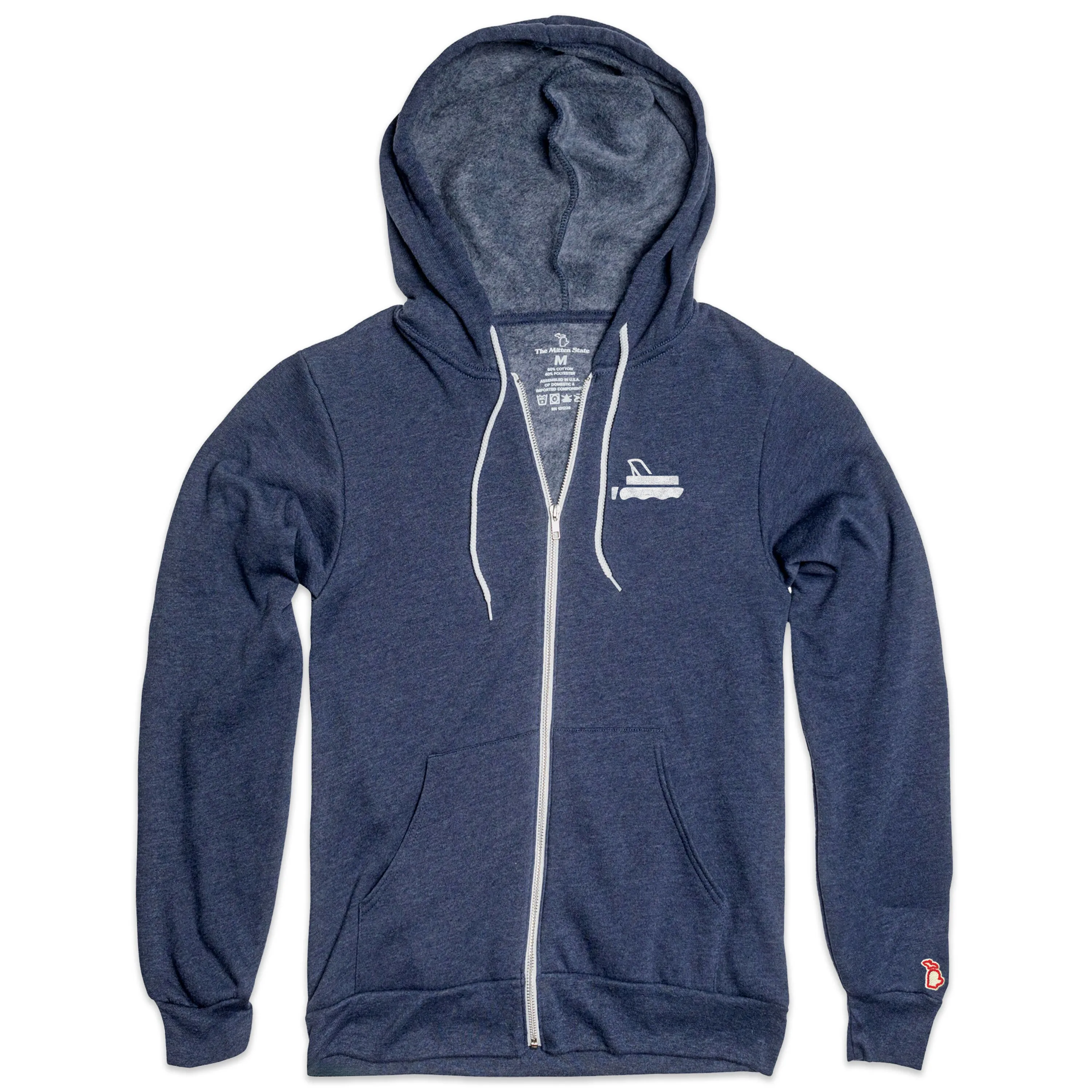 PONTOON CLASSIC ALL SEASON ZIP-UP HOODIE (UNISEX) product chain toughness Performance Wear