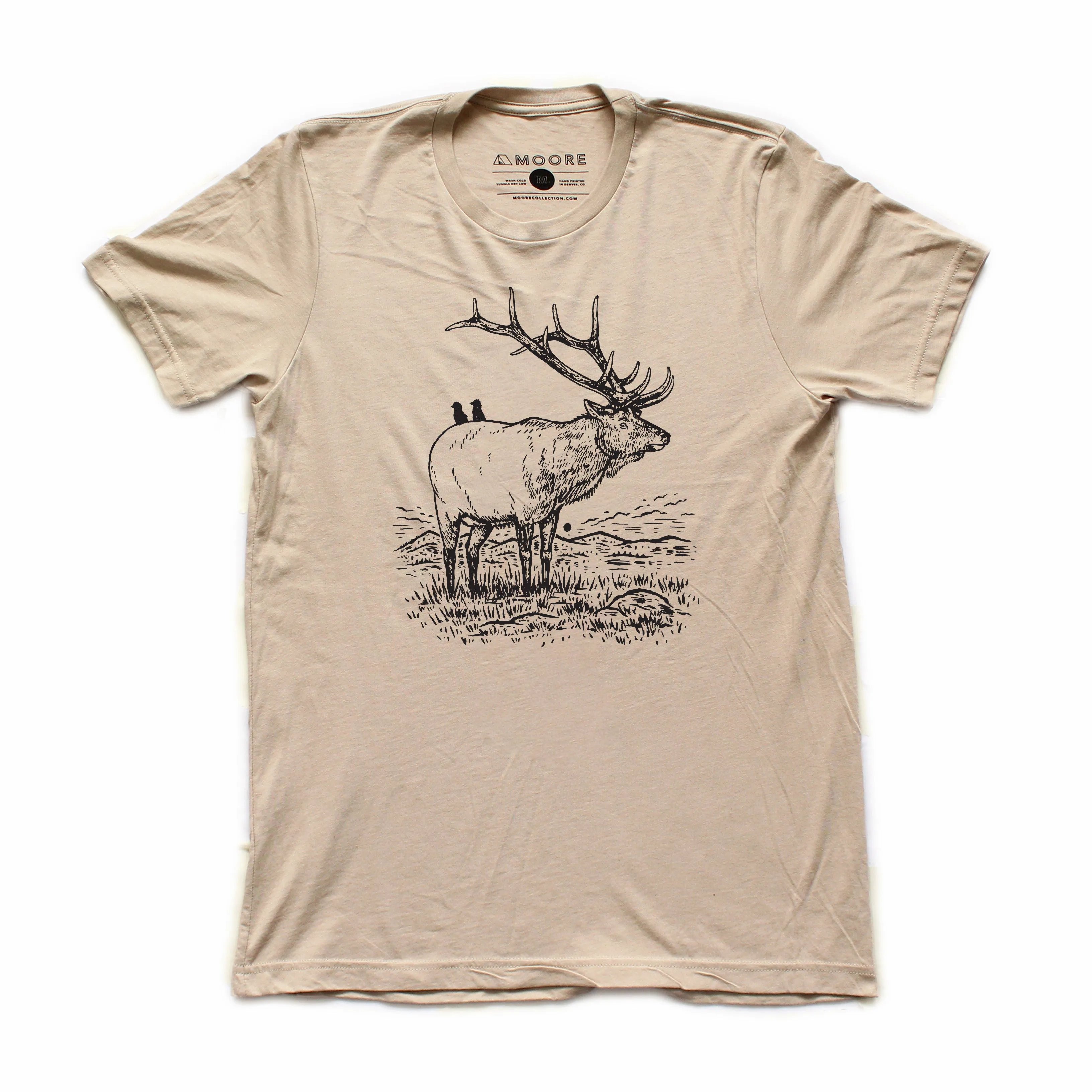 Elk Tee-Tan Triblend Smart Wear