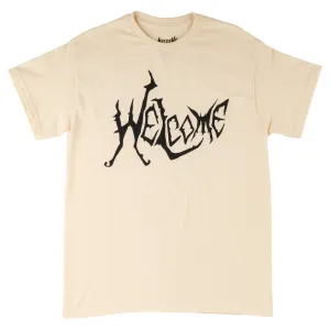 Abstract print Big Spine Tee - Bone