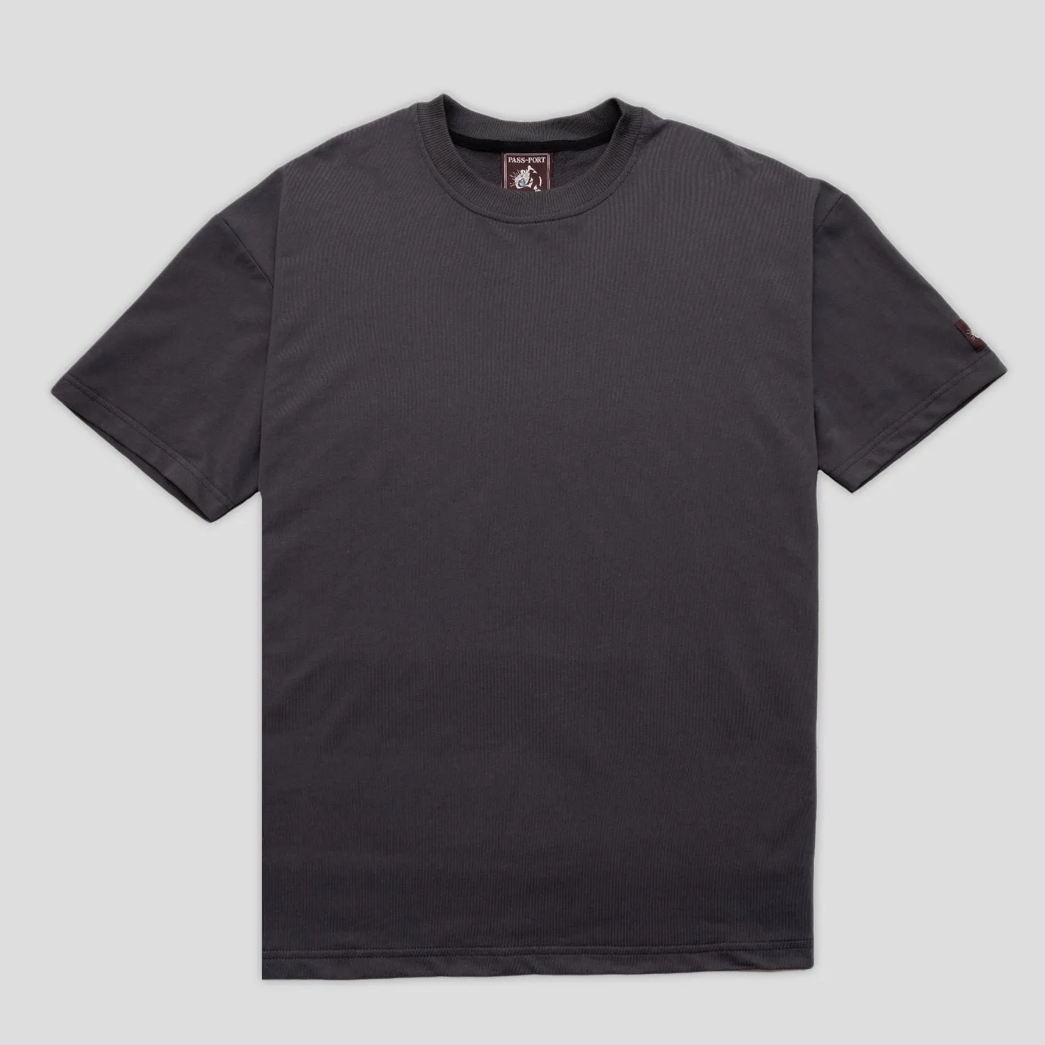 Dimensional Stability Weave Cool and Relaxed Pass~Port Australian Manufactured Tee - Vintage Black