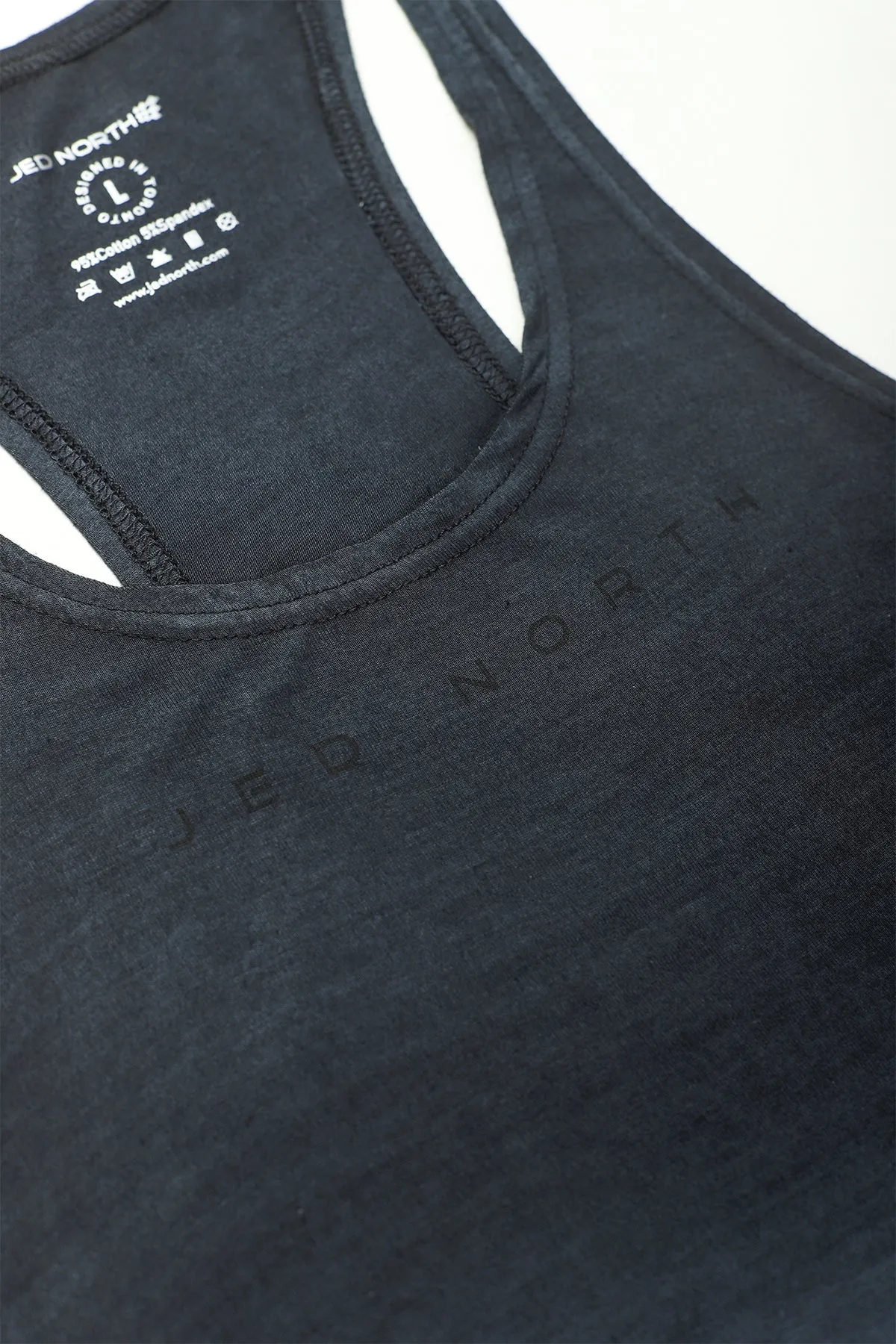 Entry - level Modular Design Classic Bodybuilding Racerback Stringer - Gray Ombre