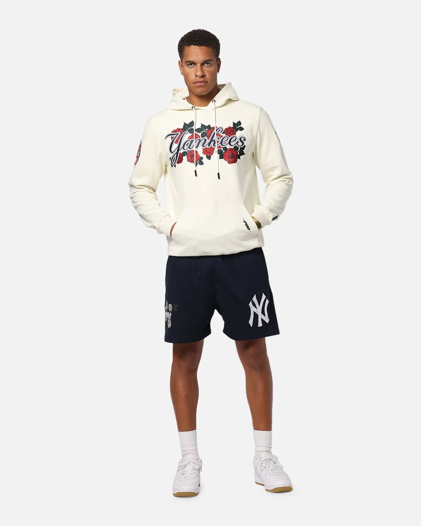 Pro Standard New York Yankees Roses Mesh Shorts Navy Breathable Comfort Fit