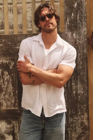 Customizable Design MICAH LINEN BUTTON-UP SHIRT