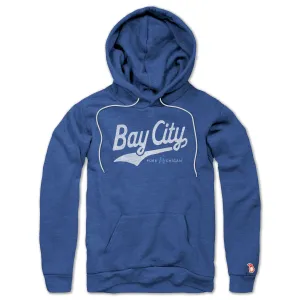 PURE MICHIGAN - BAY CITY SCRIPT ALL SEASON HOODIE (UNISEX) Relaxed Wear
