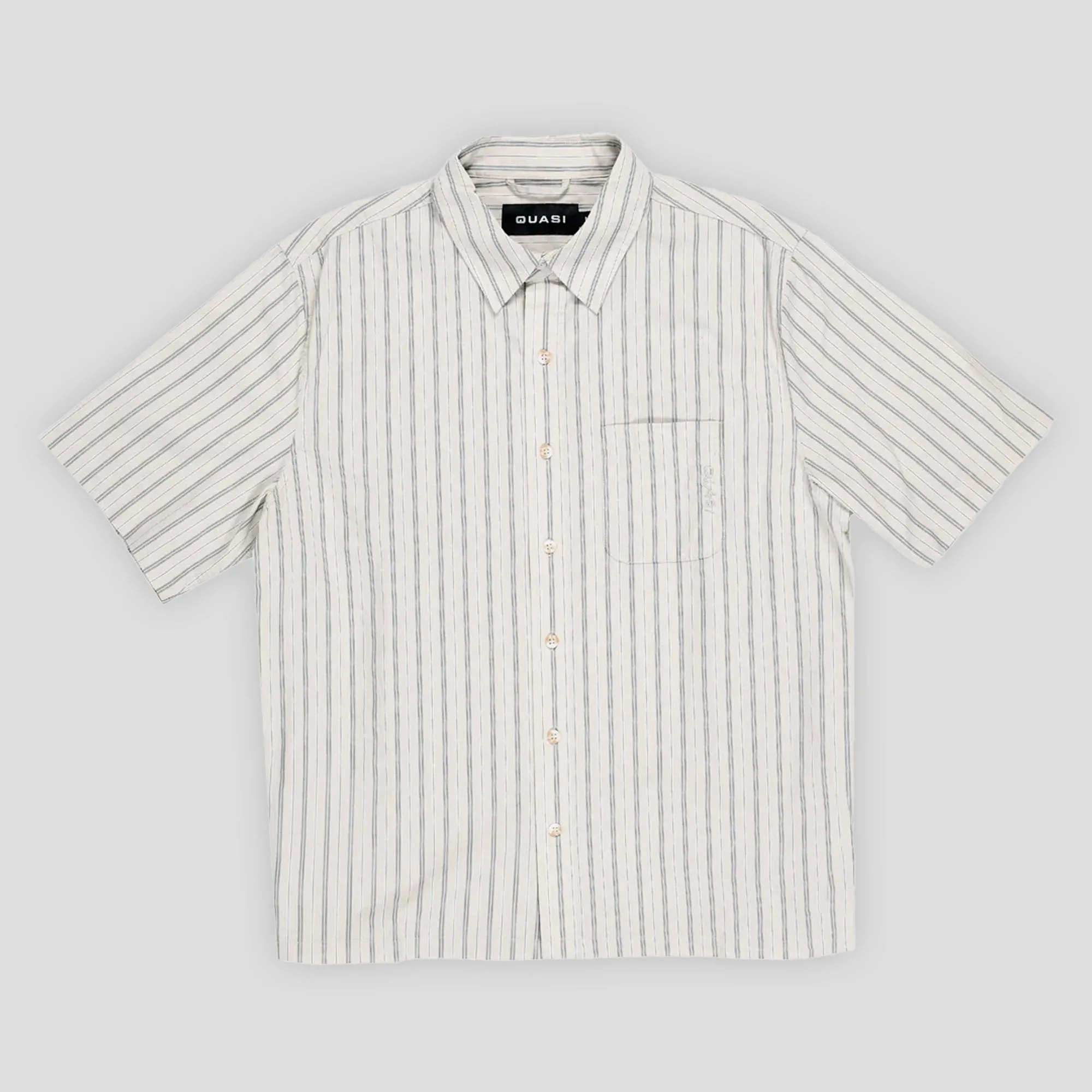 Quasi Kalvin Short Sleeve Button Up Shirt - Tan Pace Ready Slip   On