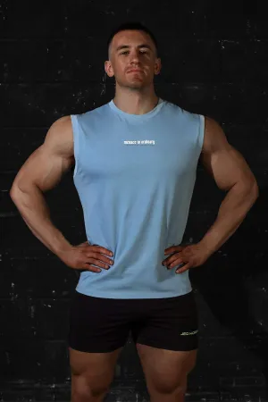 battlefield Sleeveless Muscle Tee - Light Blue