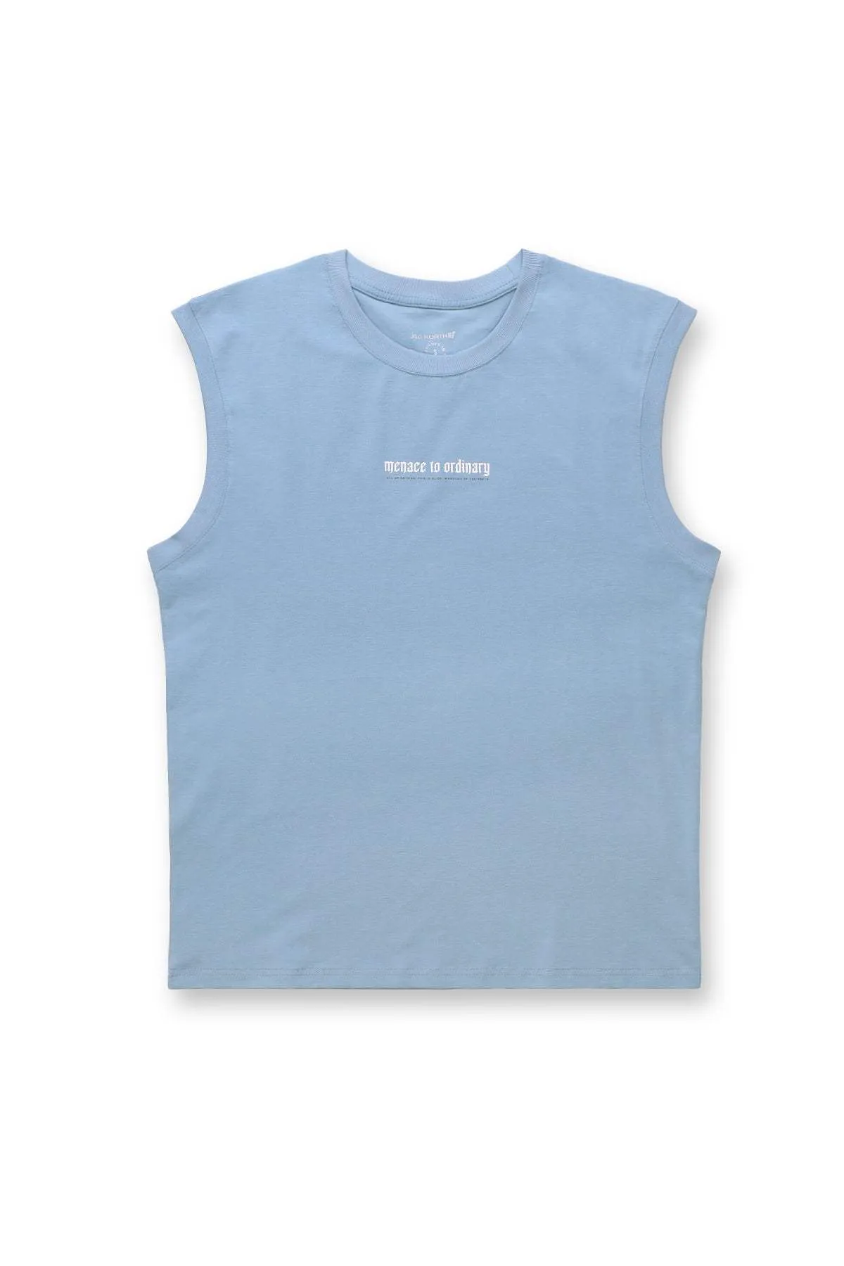 Sleeveless Muscle Tee - Light Blue low quality