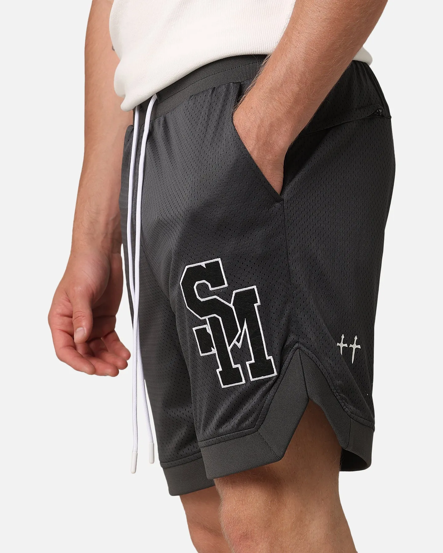 Saint Morta La Rambla Basketball Shorts Grey Eco Friendly Dye