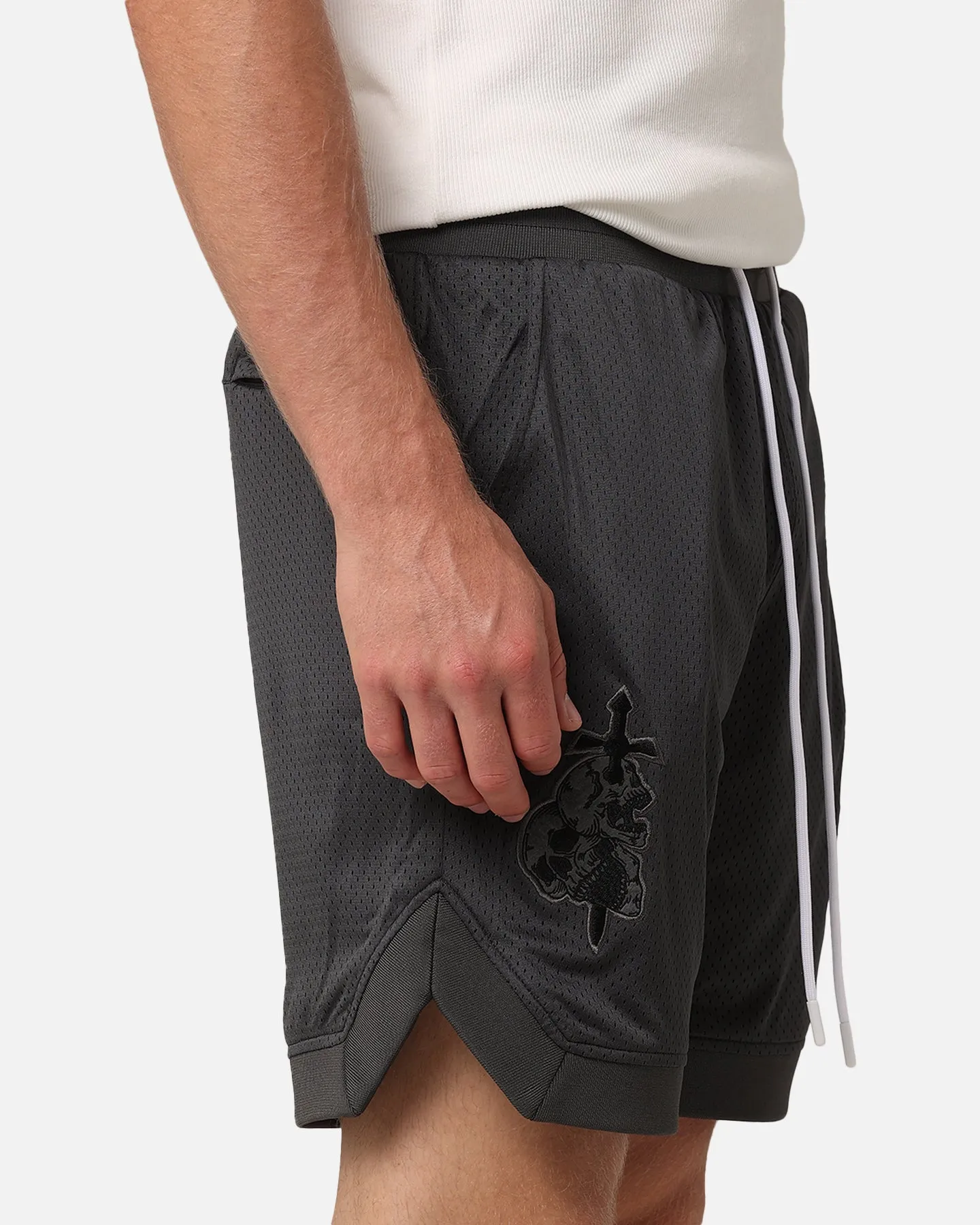 Saint Morta La Rambla Basketball Shorts Grey Moisture Wicking Technology