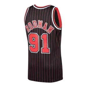 3D Knit Seamless Pattern Crisp Look Chicago Bulls Mitchell & Ness Dennis Rodman 1995-96 Jersey