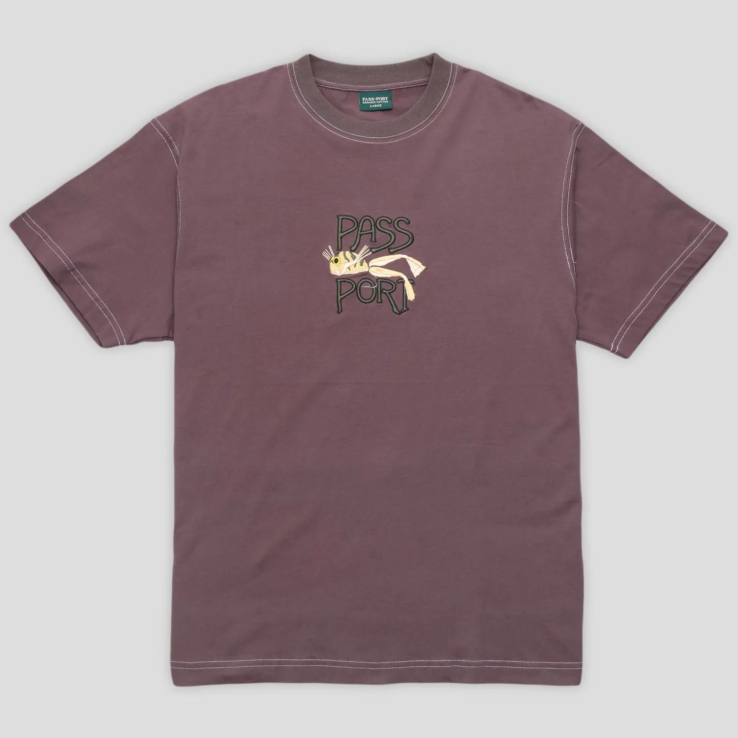 in demand Cozy Layer Pass~Port Frog Lure Organic Cotton Tee - Bottle Brown