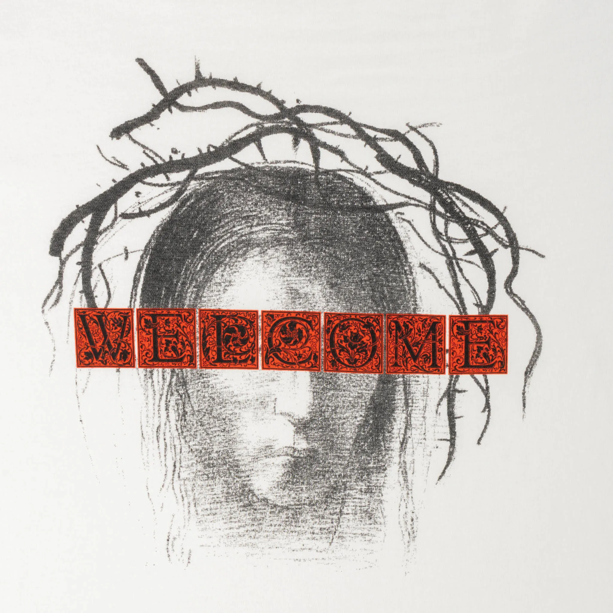 Soft Fabric Redacted Boxy Garment-Dyed Tee