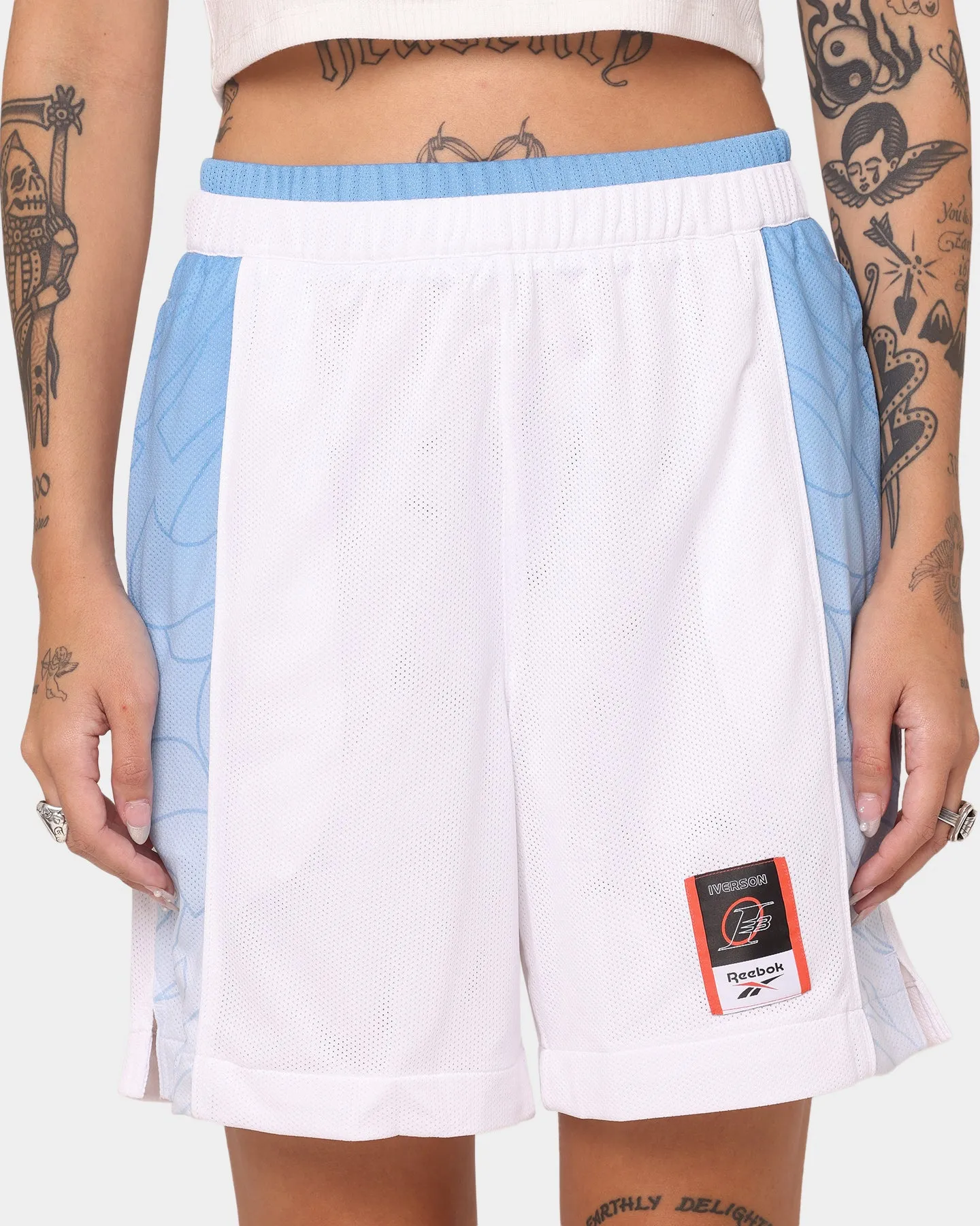 Workout Ready Design Reebok Iverson Basketball Shorts White/Essential Blue