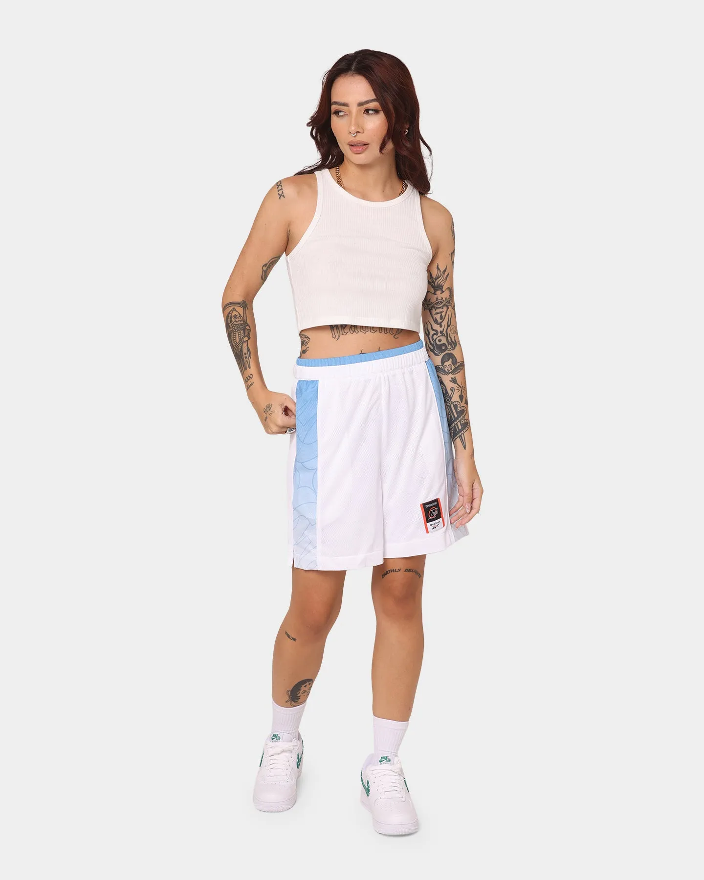 Heat Ready Reebok Iverson Basketball Shorts White/Essential Blue